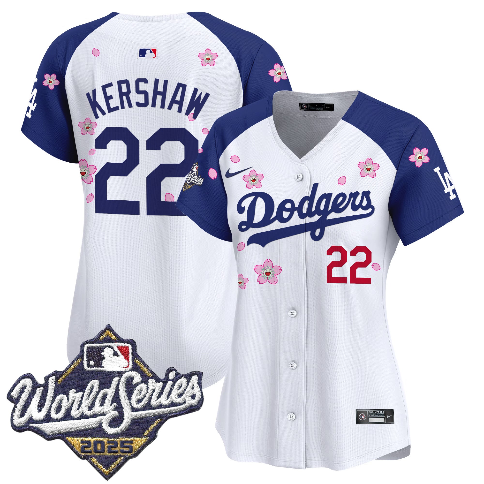 Women's Dodgers 2025 World Series x Tokyo Series Vapor Premier Limited Jersey - Stitched
