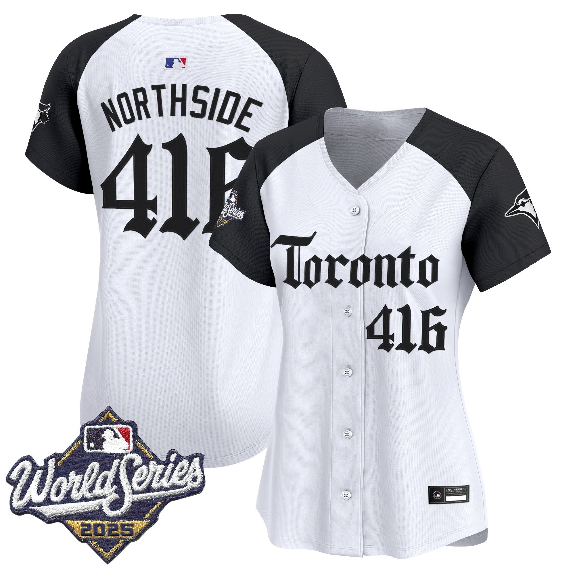 Women's Toronto Blue Jays 2025 World Series Vapor Premier Limited Jersey - Gothic North Edition - All Stitched