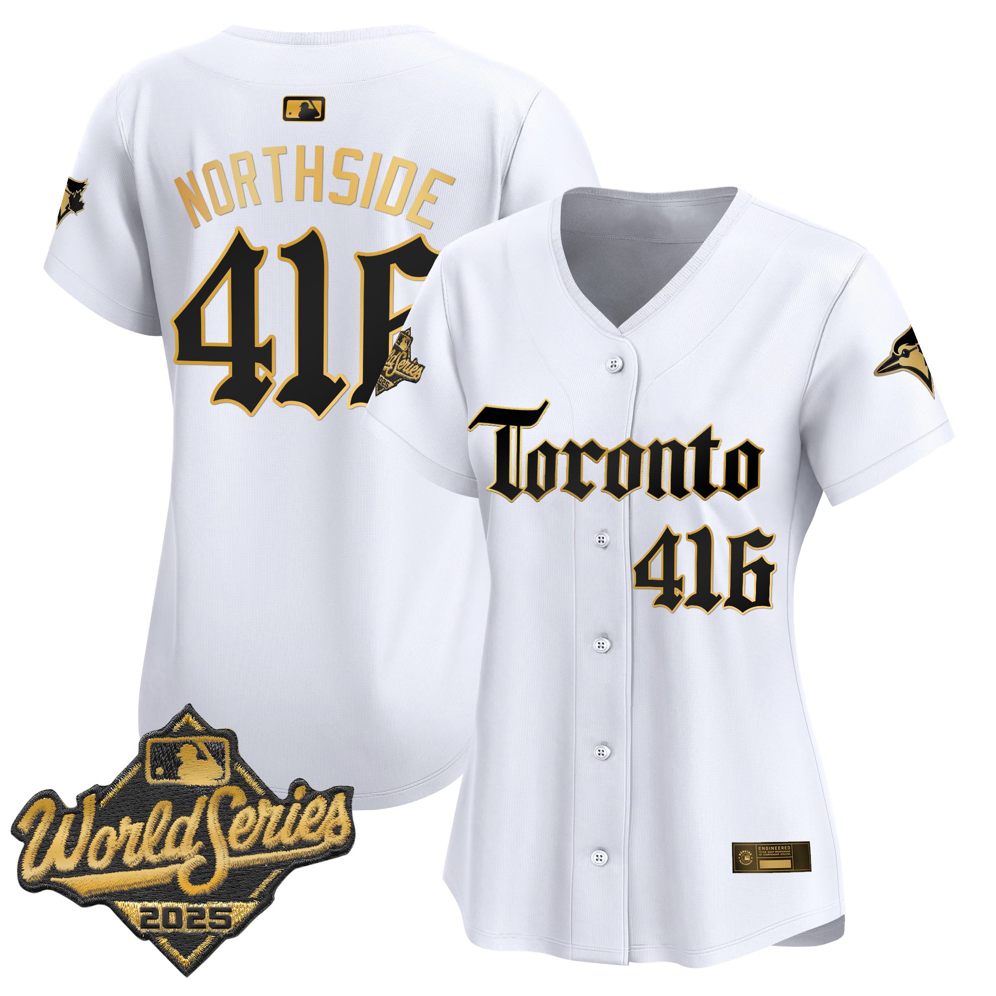 Women's Toronto Blue Jays 2025 World Series Vapor Premier Limited Jersey - Gothic North Edition - All Stitched