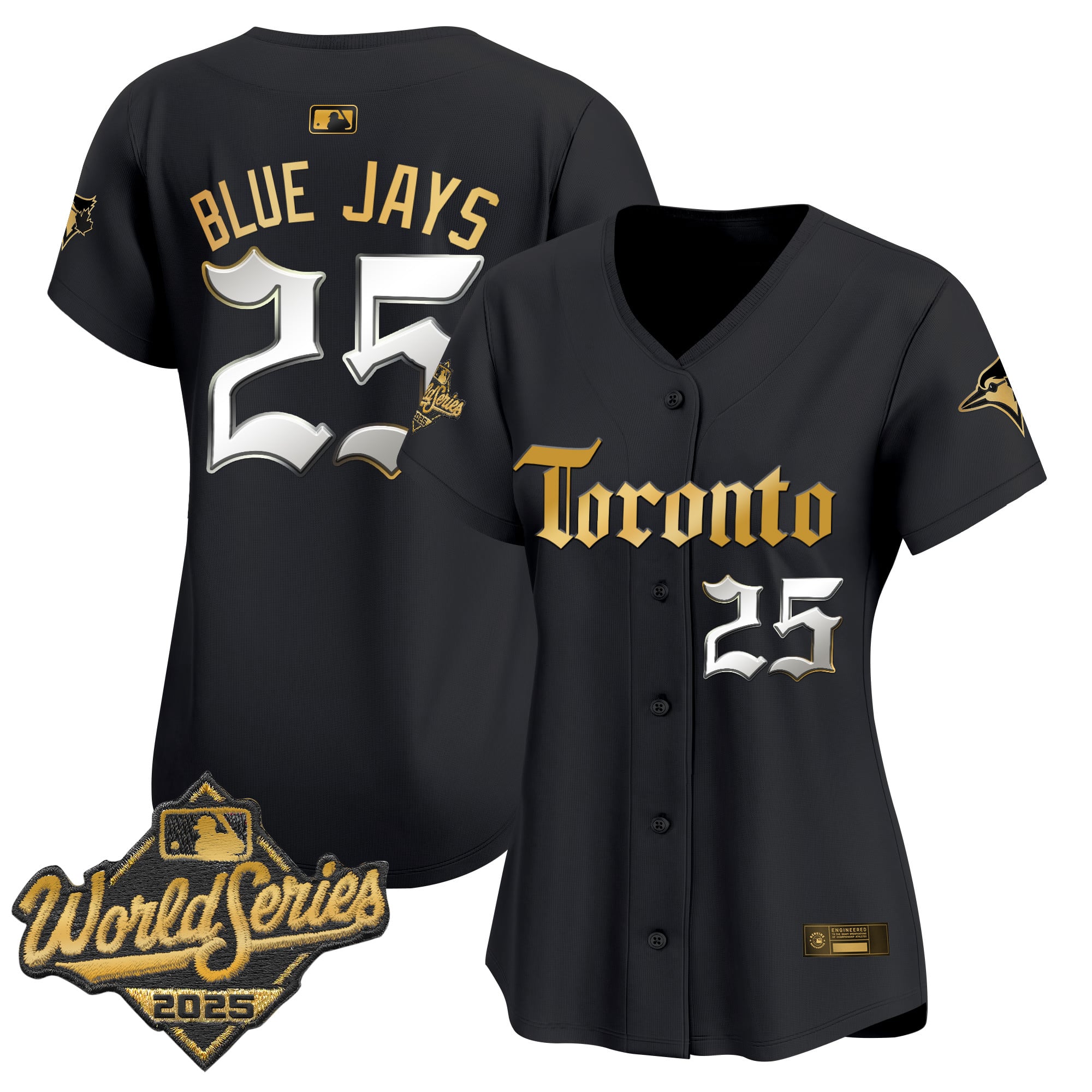 Women's Toronto Blue Jays 2025 World Series Vapor Premier Limited Jersey - Gothic North Edition - All Stitched