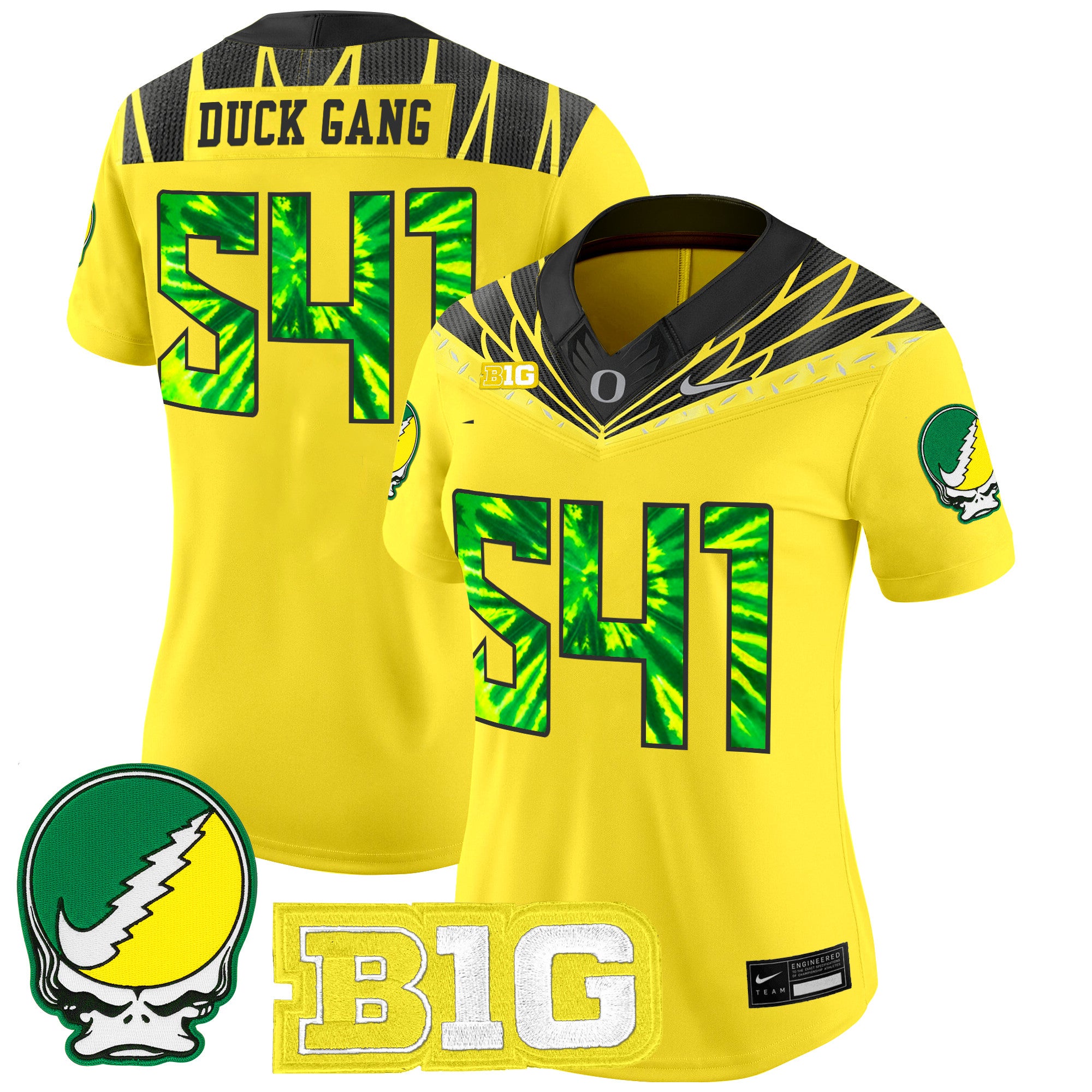 Women's Oregon Ducks 2025 "Grateful Ducks" Vapor Limited Jersey - All Stitched
