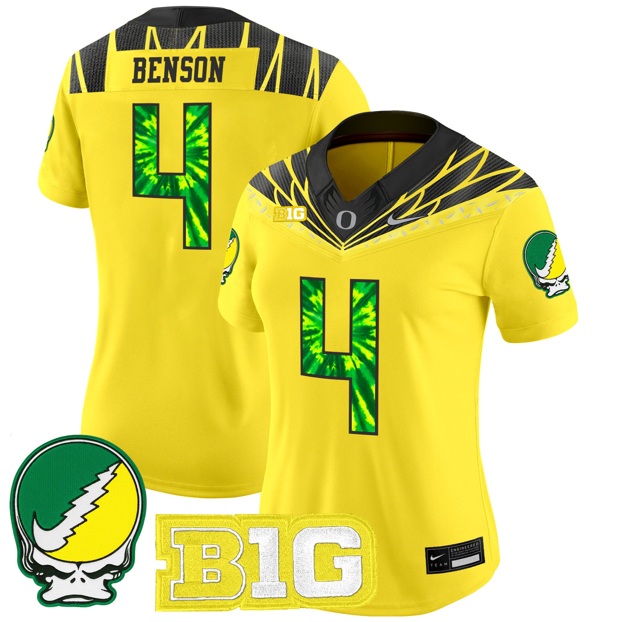Women's Oregon Ducks 2025 "Grateful Ducks" Vapor Limited Jersey - All Stitched
