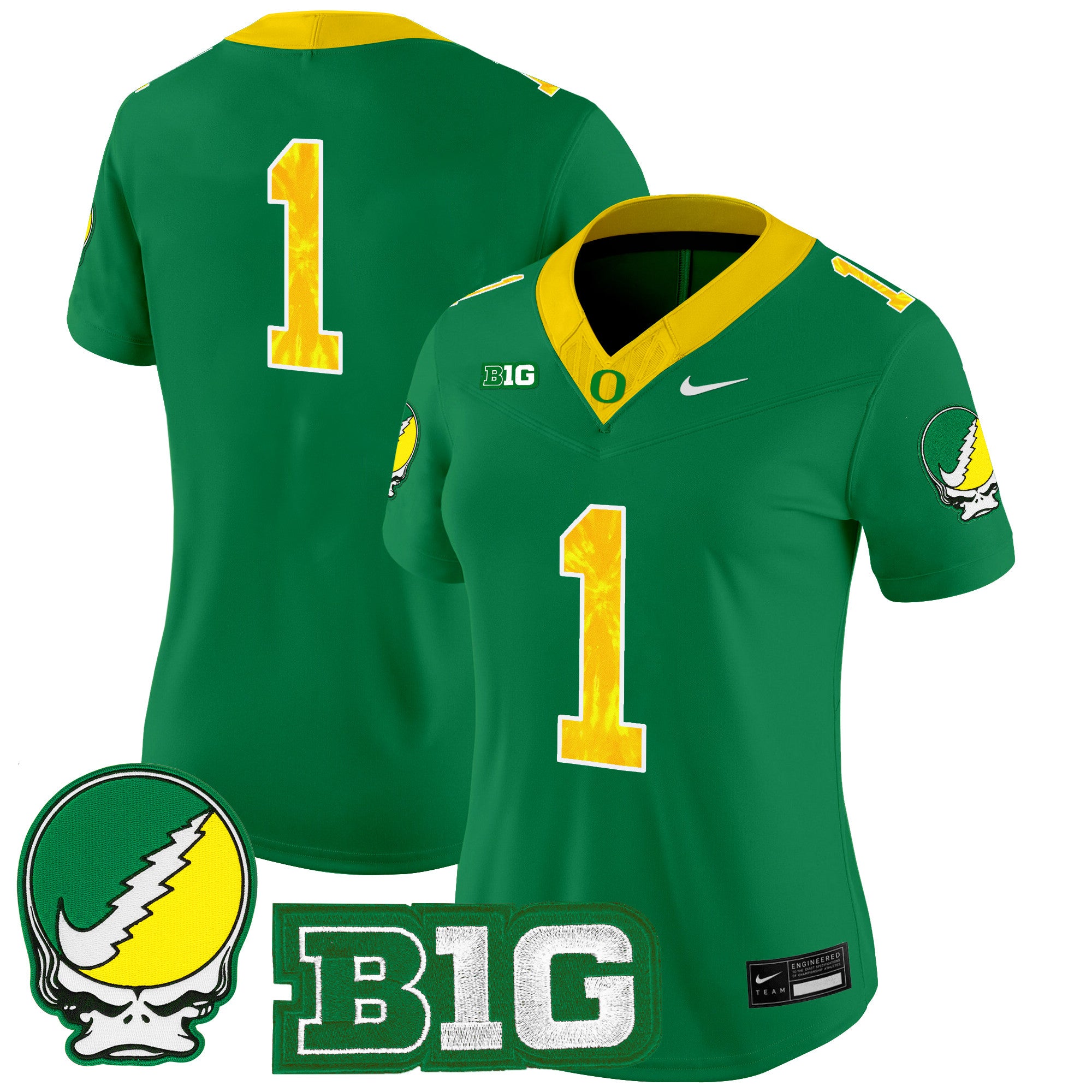 Women's Oregon Ducks 2025 "Grateful Ducks" Vapor Limited Jersey - All Stitched