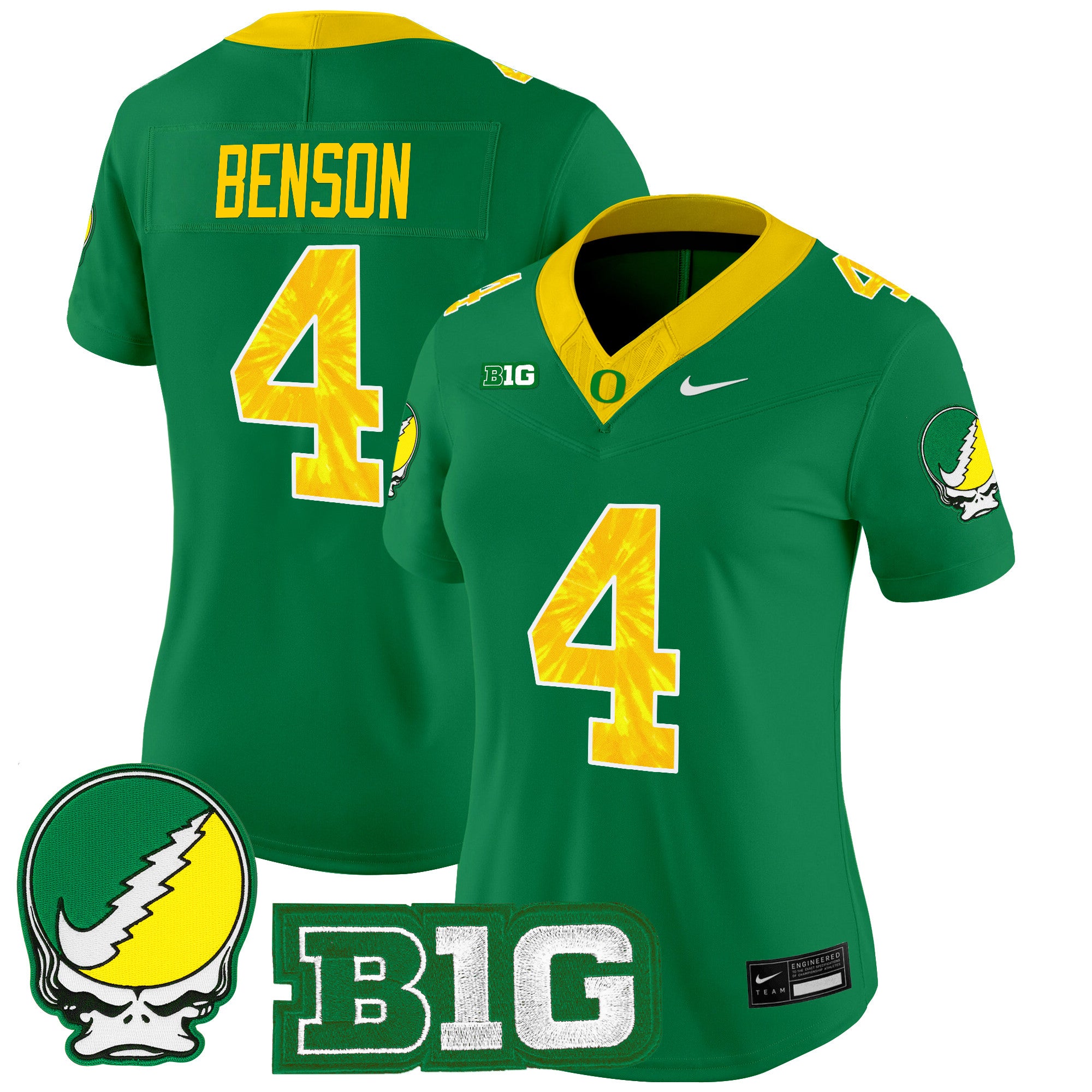 Women's Oregon Ducks 2025 "Grateful Ducks" Vapor Limited Jersey - All Stitched