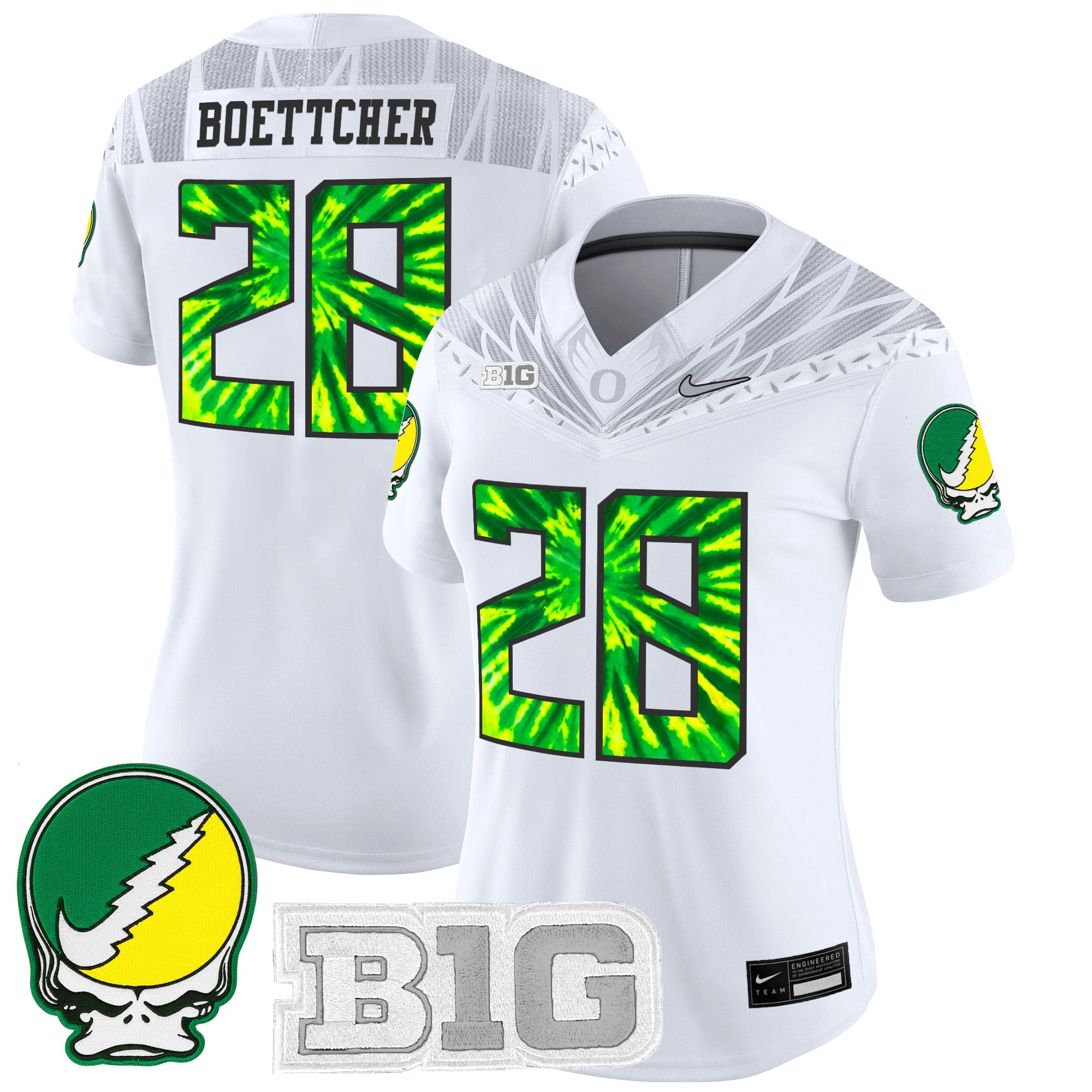 Women's Oregon Ducks 2025 "Grateful Ducks" Vapor Limited Jersey - All Stitched
