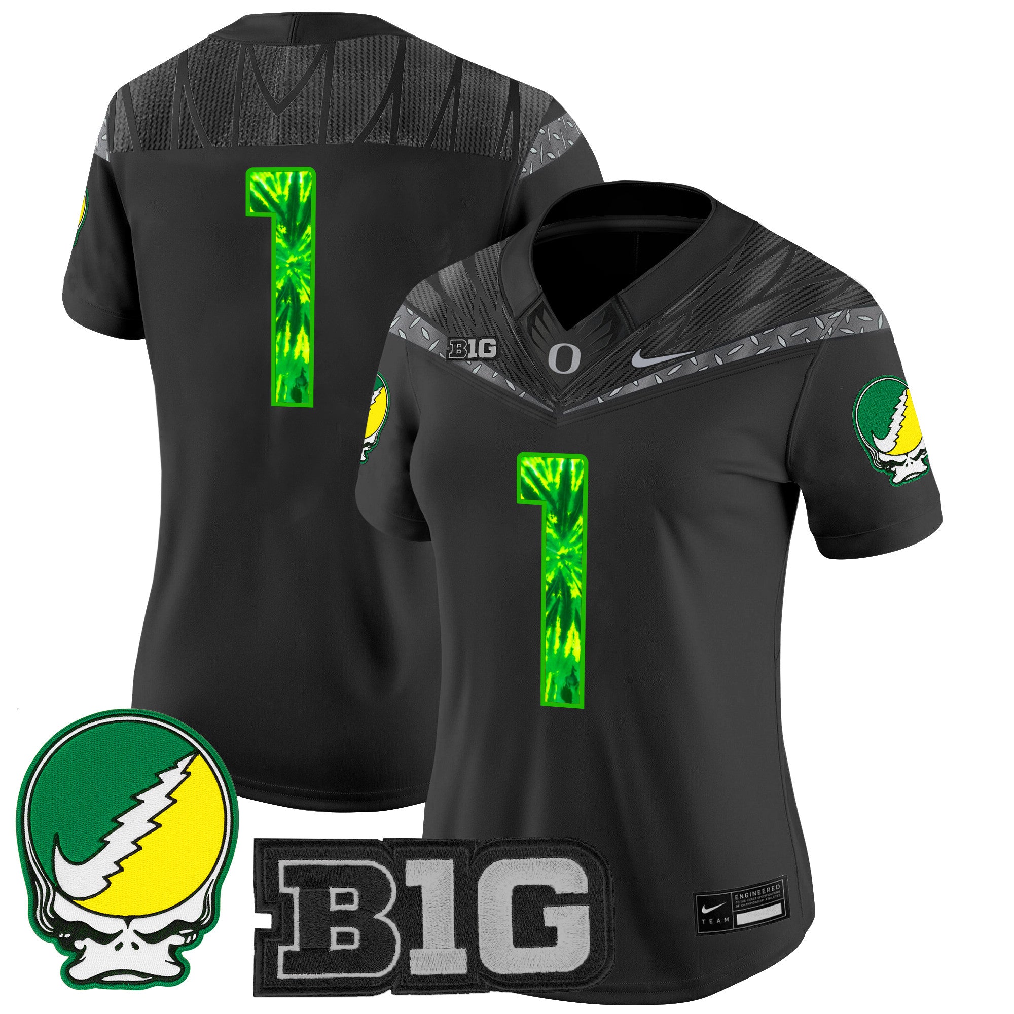 Women's Oregon Ducks 2025 "Grateful Ducks" Vapor Limited Jersey - All Stitched