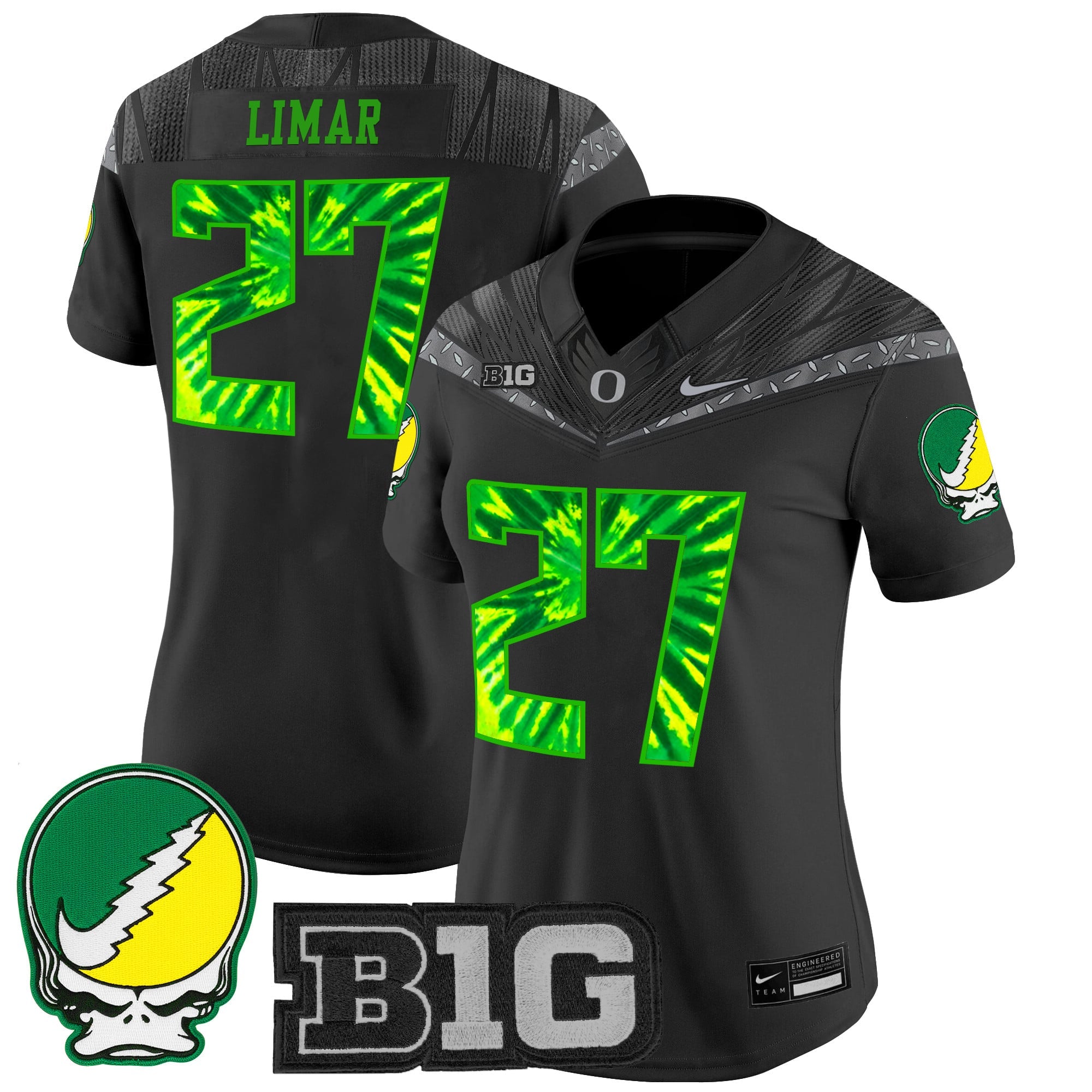 Women's Oregon Ducks 2025 "Grateful Ducks" Vapor Limited Jersey - All Stitched
