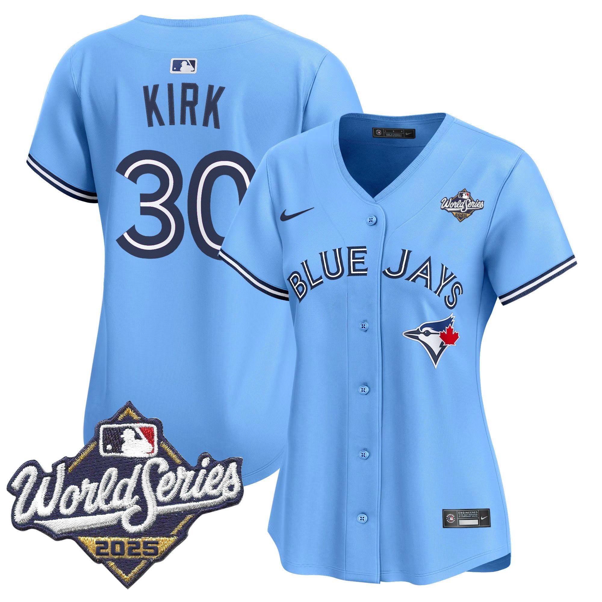 Women's Toronto Blue Jays 2025 World Series Vapor Premier Limited Jersey V2 - All Stitched