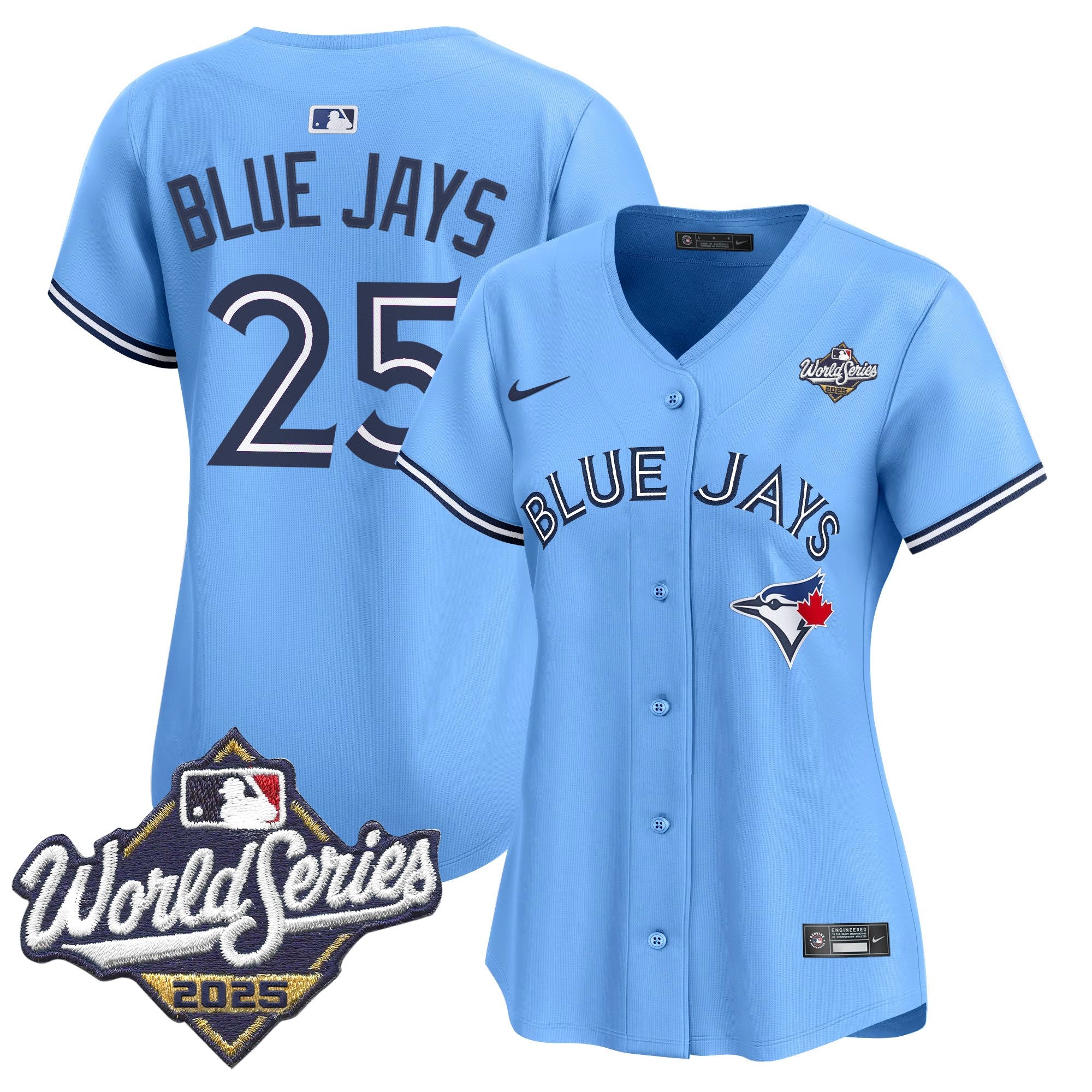 Women's Toronto Blue Jays 2025 World Series Vapor Premier Limited Jersey V2 - All Stitched