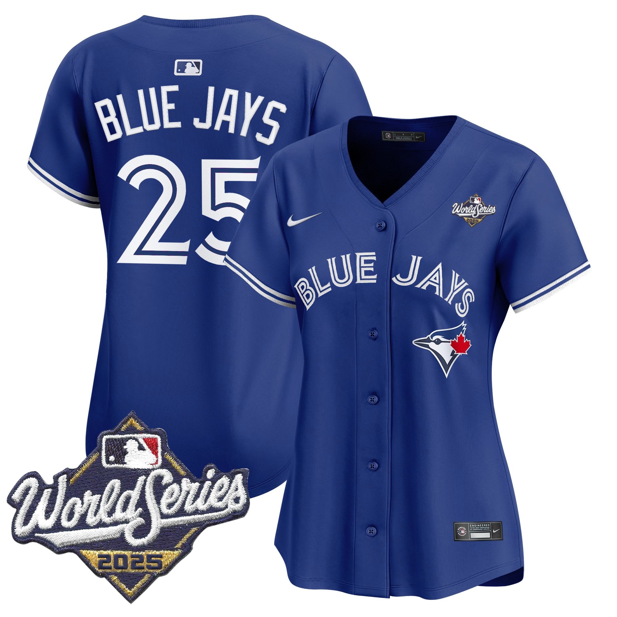 Women's Toronto Blue Jays 2025 World Series Vapor Premier Limited Jersey V2 - All Stitched