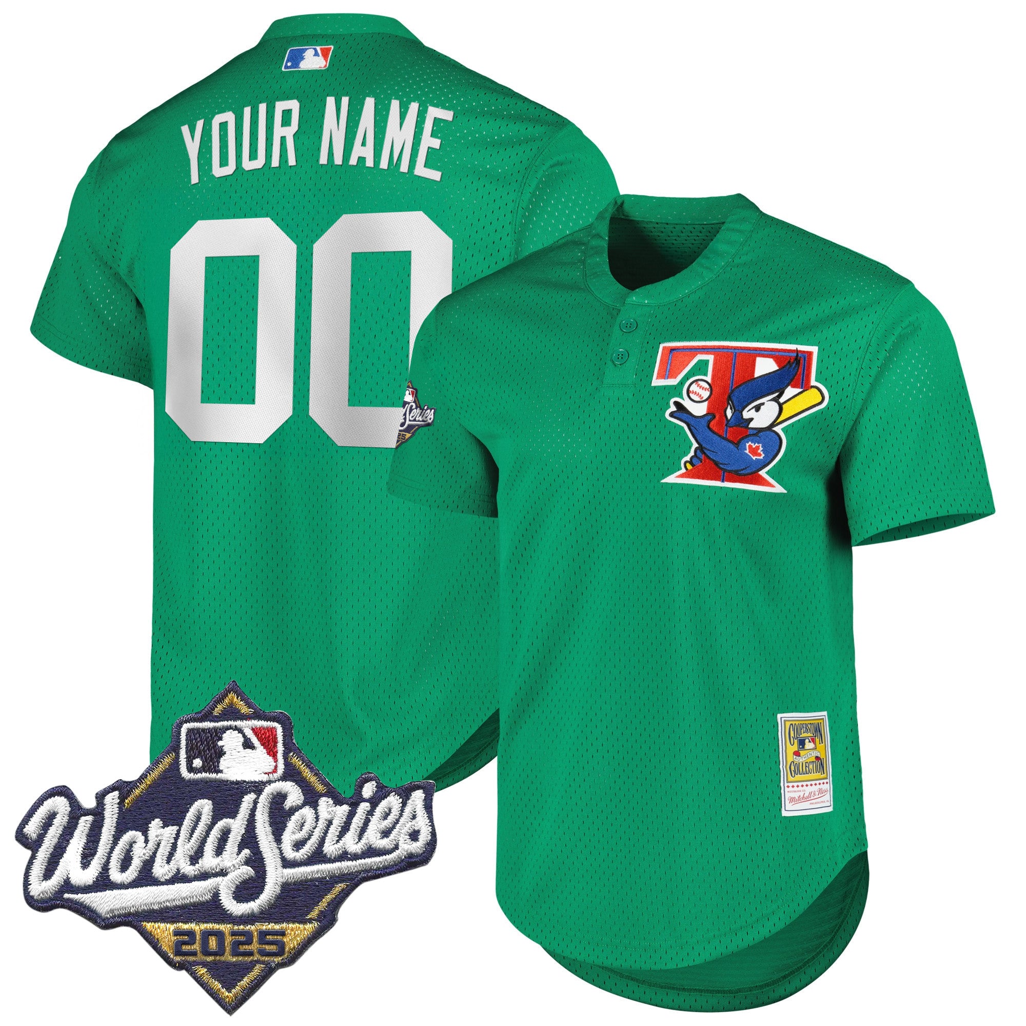 Toronto Blue Jays Throwback Vapor Premier Limited Custom Jersey V2 - 2025 World Series Patch - All Stitched