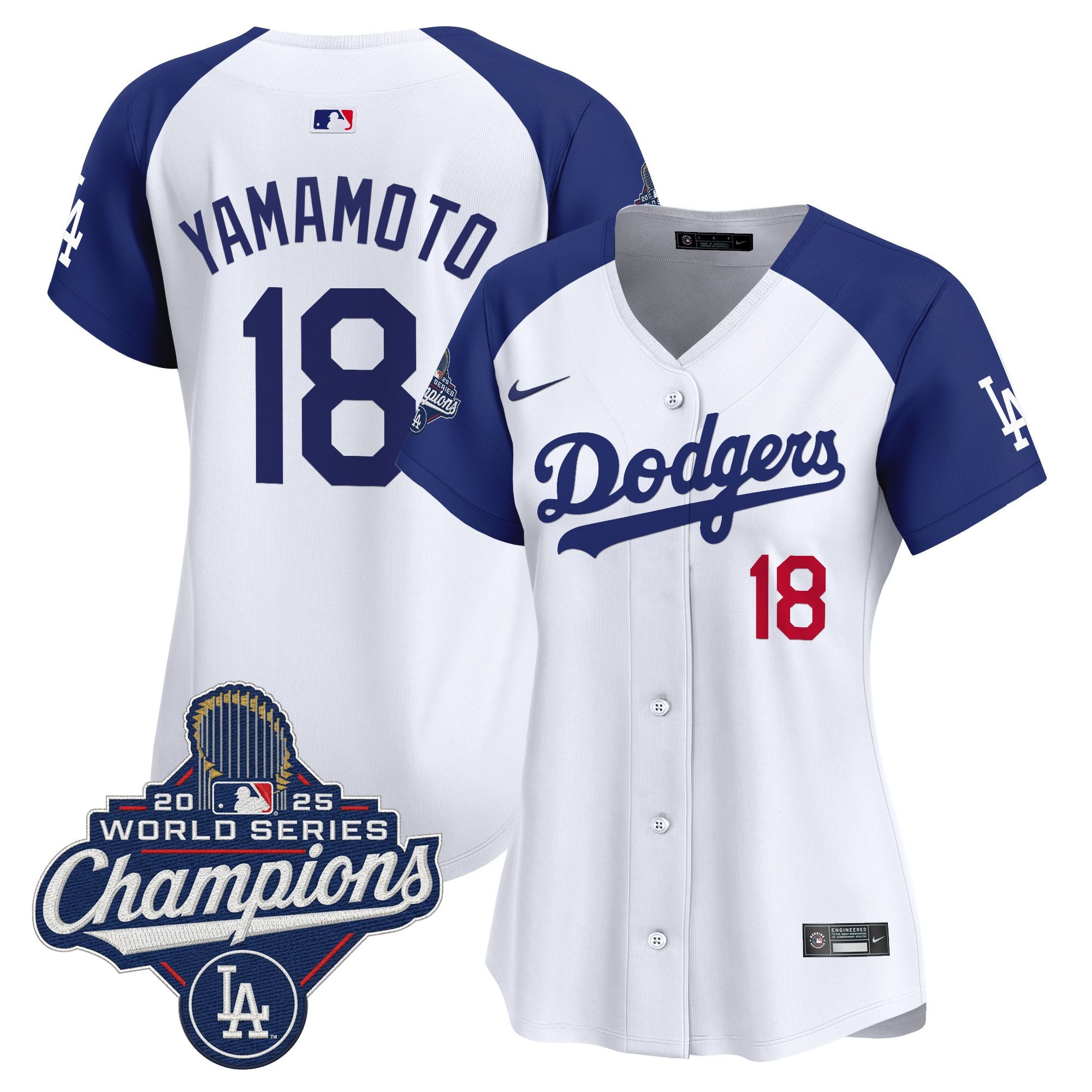 Women's Dodgers 2025 World Series Champions Vapor Premier Limited Jersey - All Stitched