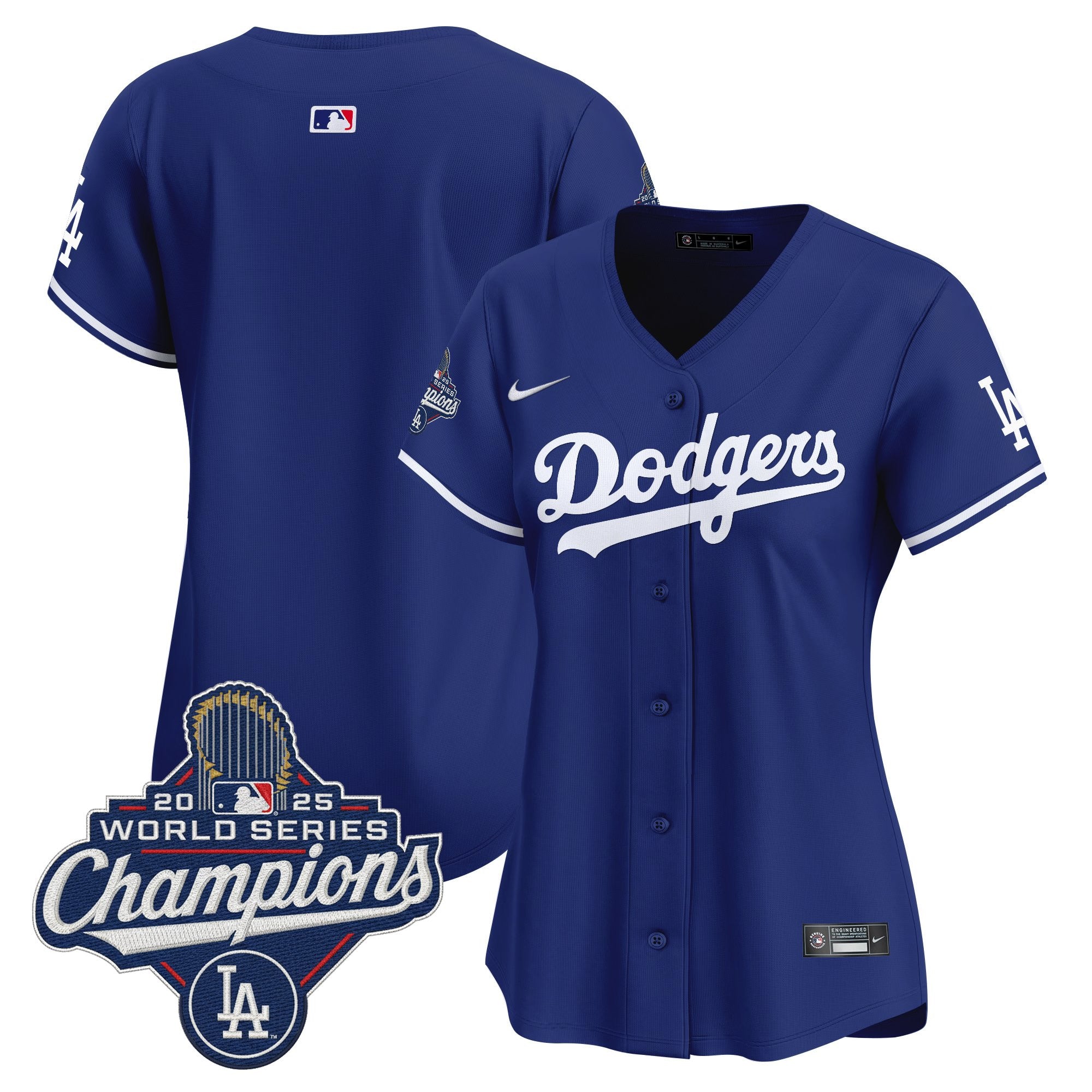 Women's Dodgers 2025 World Series Champions Vapor Premier Limited Jersey - All Stitched