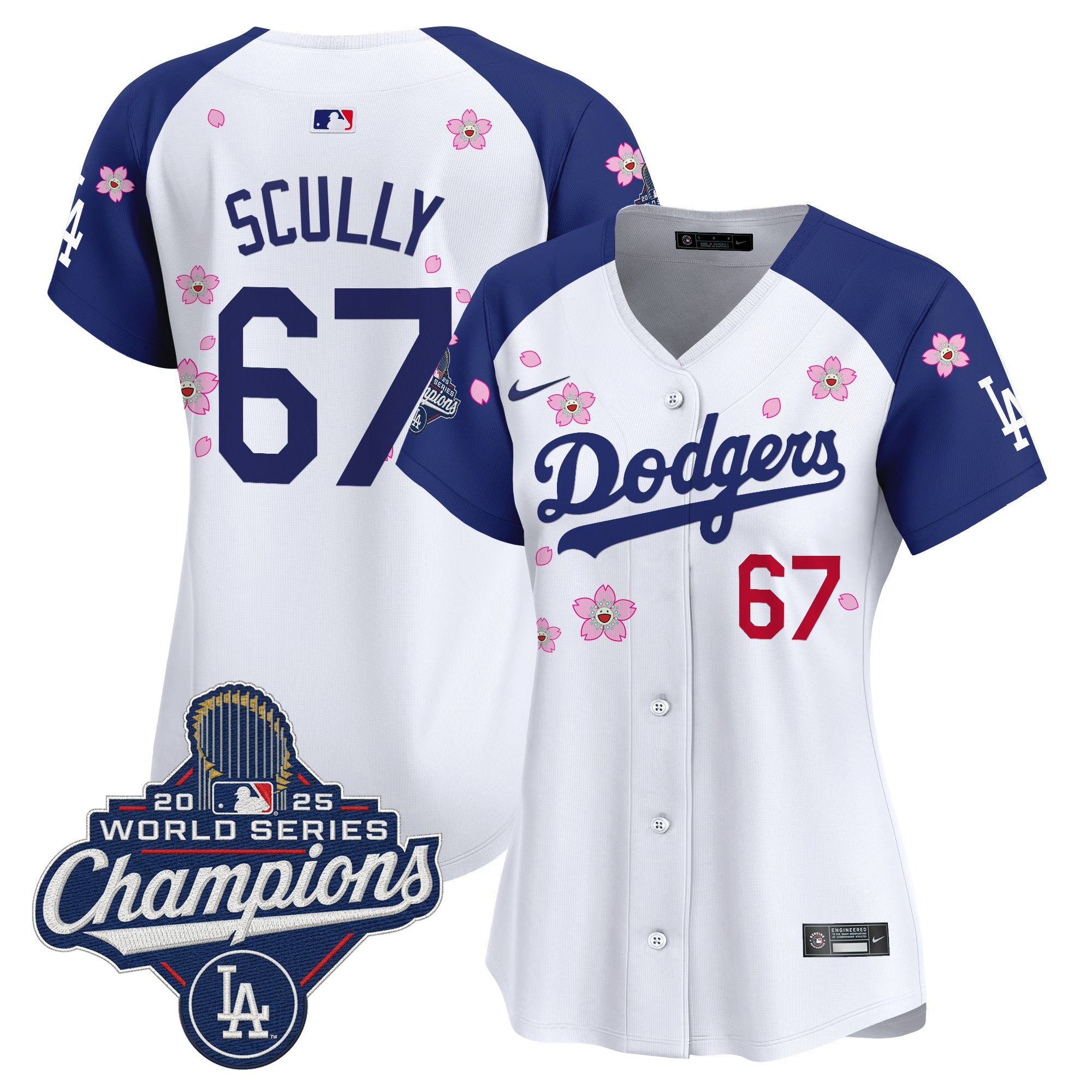 Women's Dodgers 2025 World Series Champions x Tokyo Series Vapor Premier Limited Jersey - Stitched