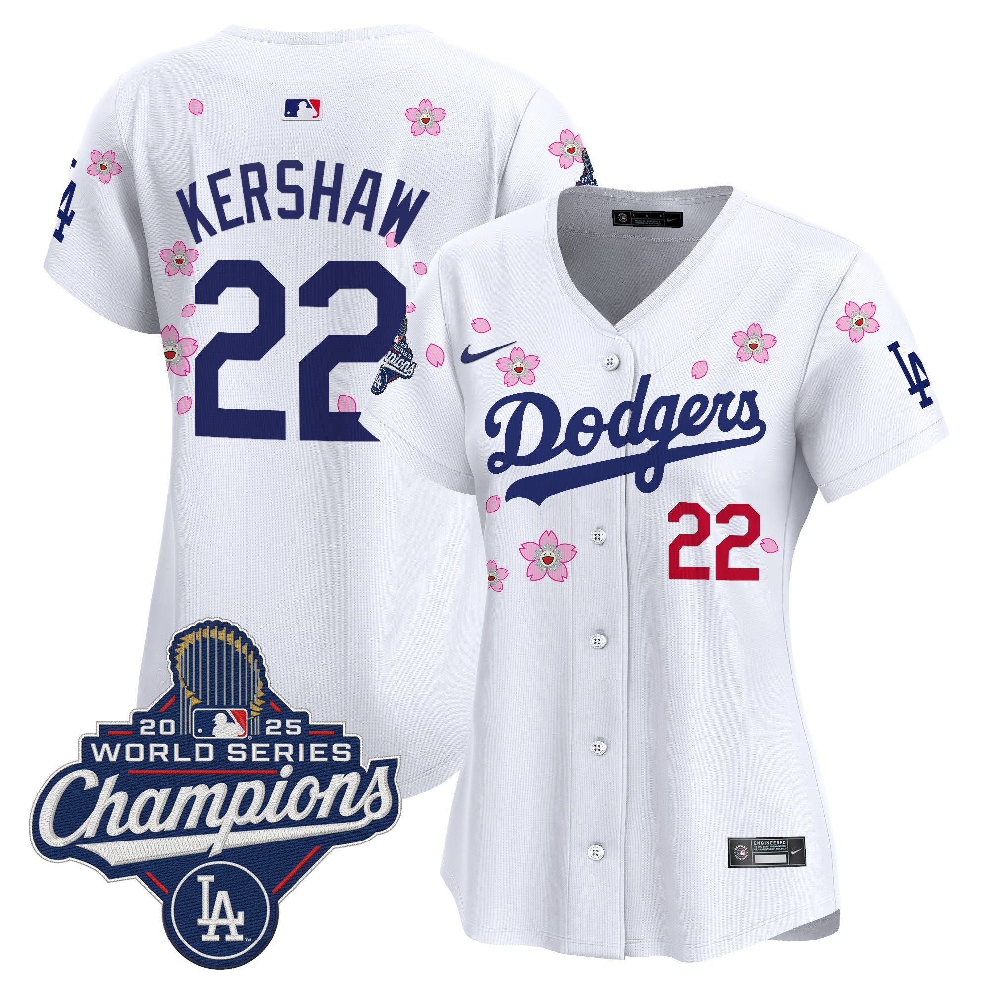 Women's Dodgers 2025 World Series Champions x Tokyo Series Vapor Premier Limited Jersey - Stitched