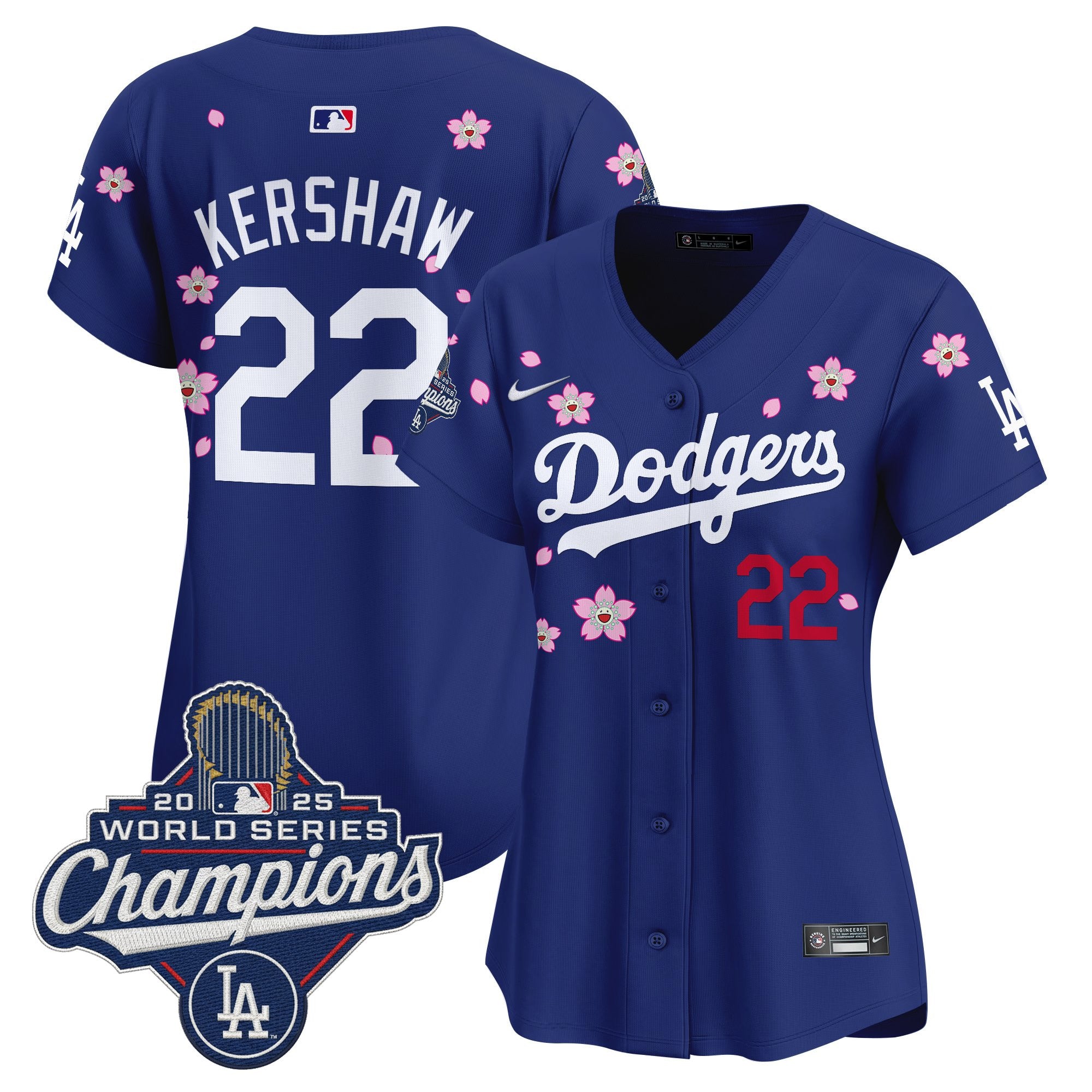 Women's Dodgers 2025 World Series Champions x Tokyo Series Vapor Premier Limited Jersey - Stitched