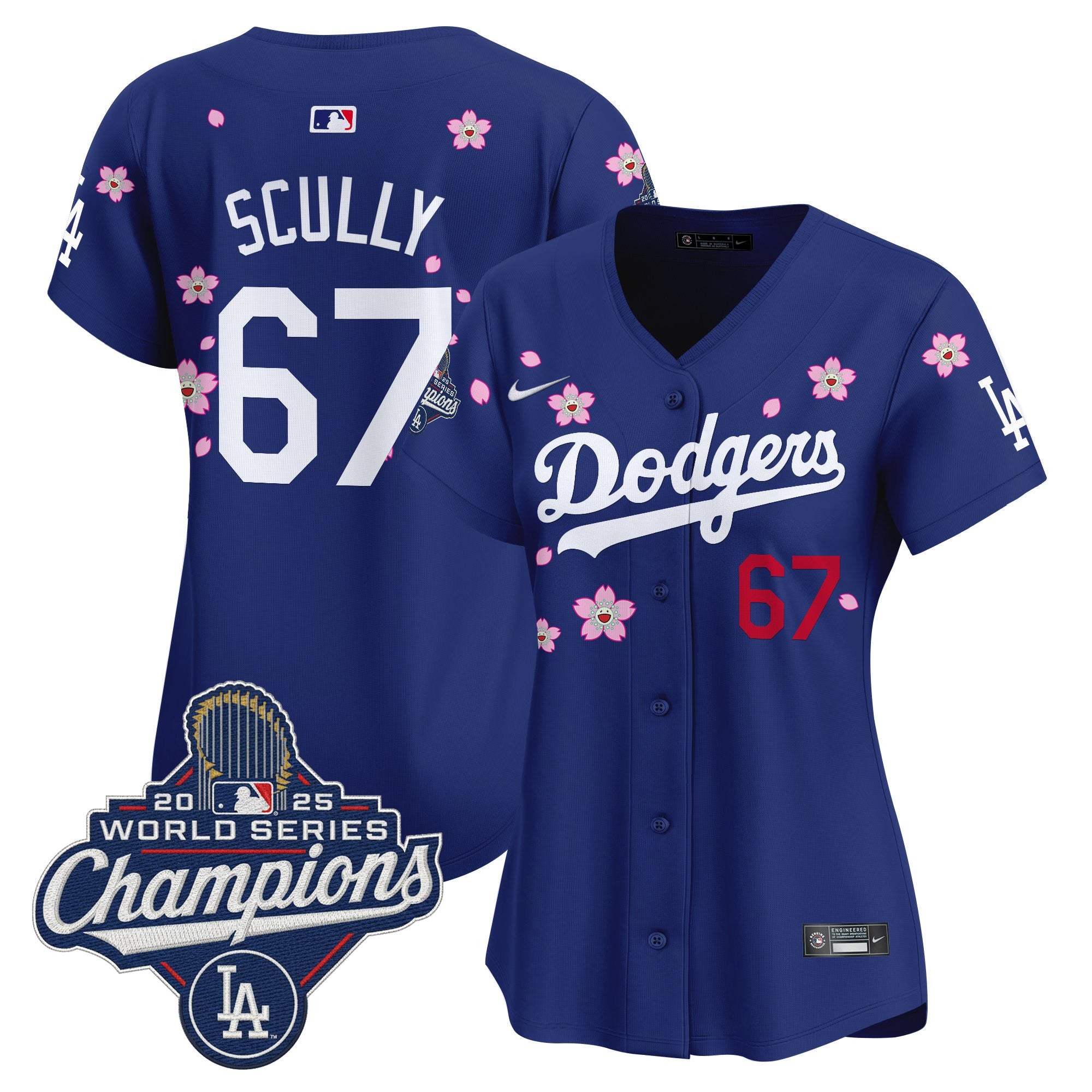 Women's Dodgers 2025 World Series Champions x Tokyo Series Vapor Premier Limited Jersey - Stitched