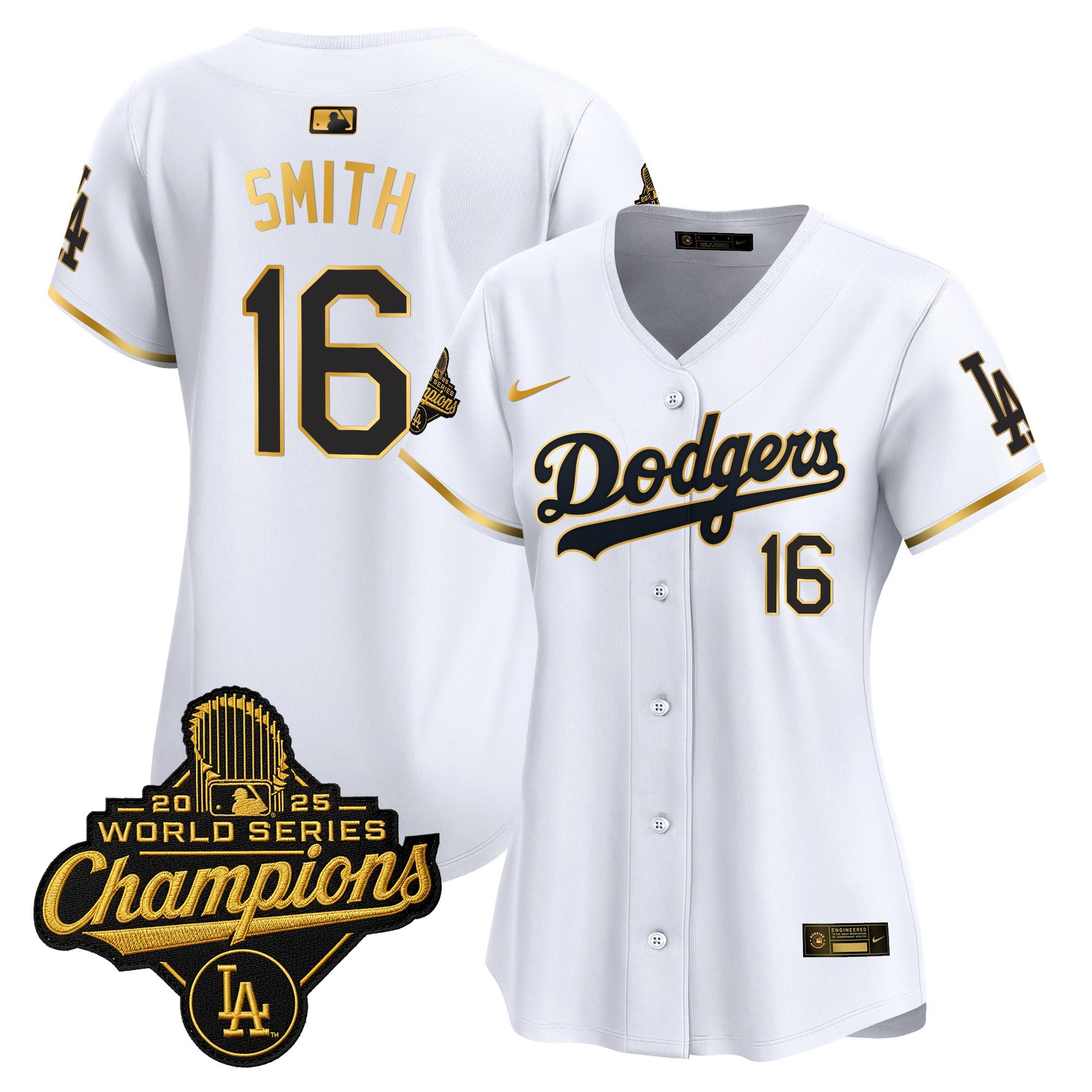 Women's Dodgers 2025 World Series Champions Vapor Premier Limited Jersey - All Stitched