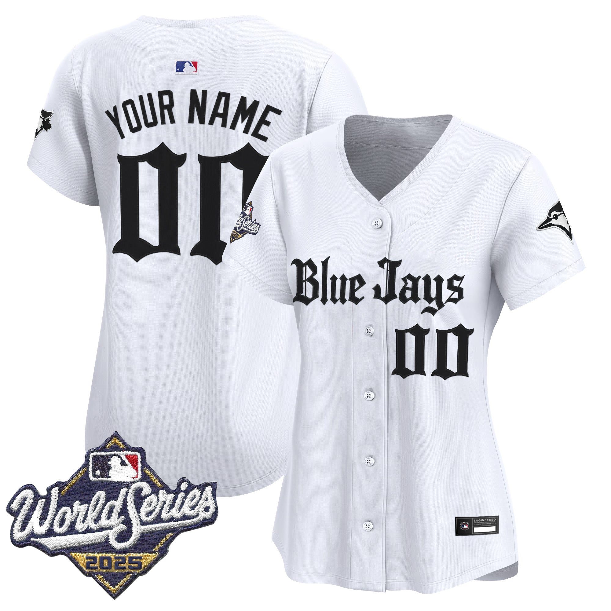 Toronto Blue Jays 2025 World Series Vapor Premier Limited Custom Jersey V2 - Gothic North Edition - All Stitched