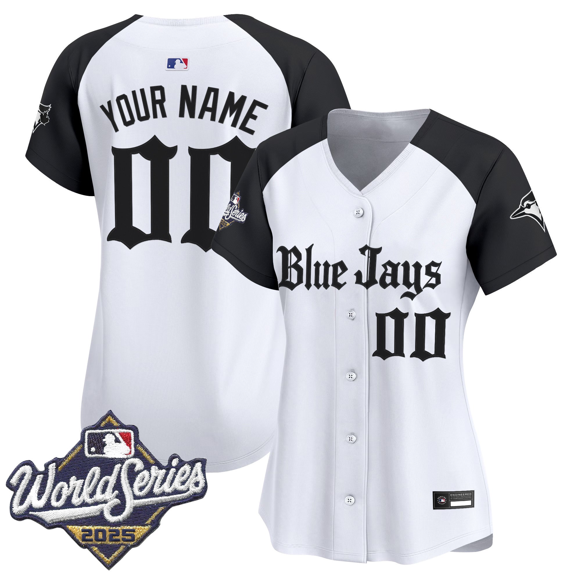 Toronto Blue Jays 2025 World Series Vapor Premier Limited Custom Jersey V2 - Gothic North Edition - All Stitched