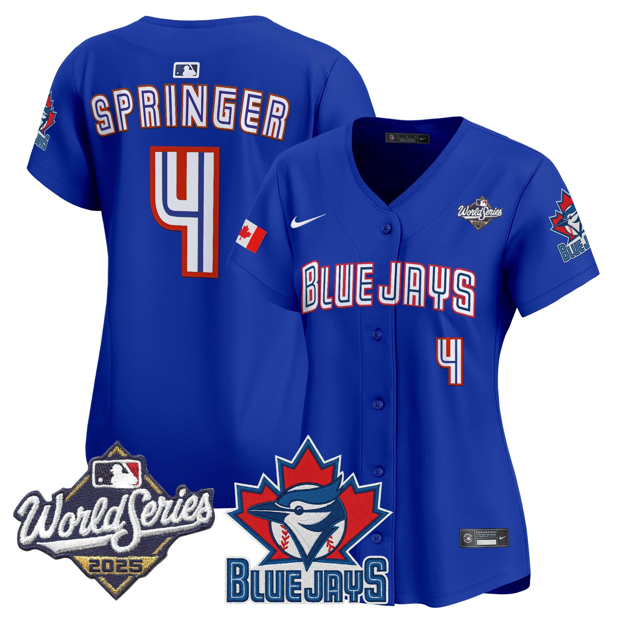 Women's Toronto Blue Jays 2025 World Series Vapor Premier Limited Jersey V3 - All Stitched