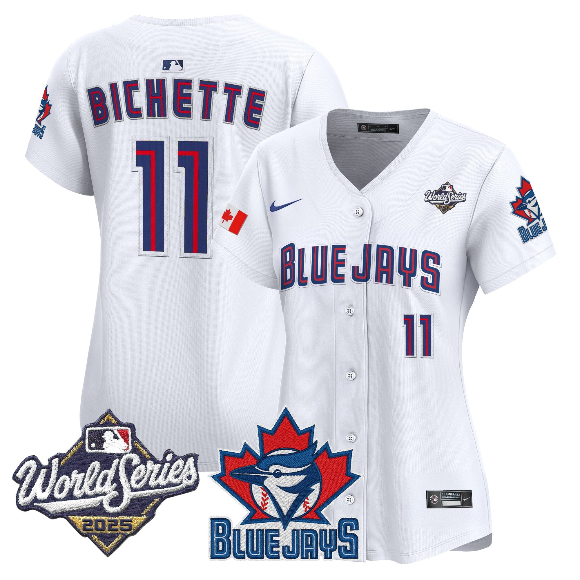 Women's Toronto Blue Jays 2025 World Series Vapor Premier Limited Jersey V3 - All Stitched