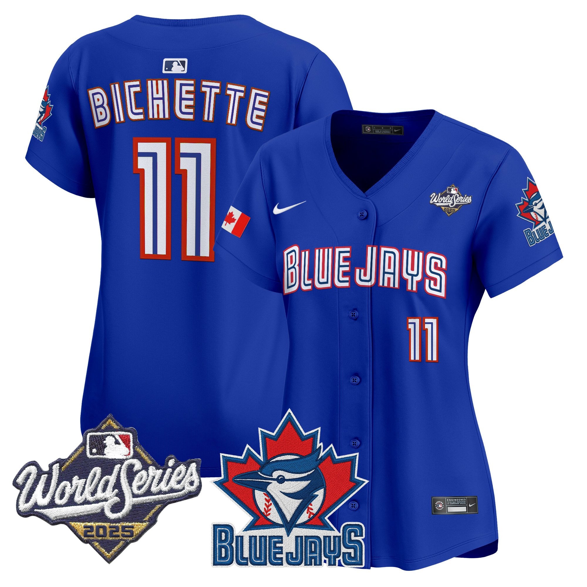Women's Toronto Blue Jays 2025 World Series Vapor Premier Limited Jersey V3 - All Stitched
