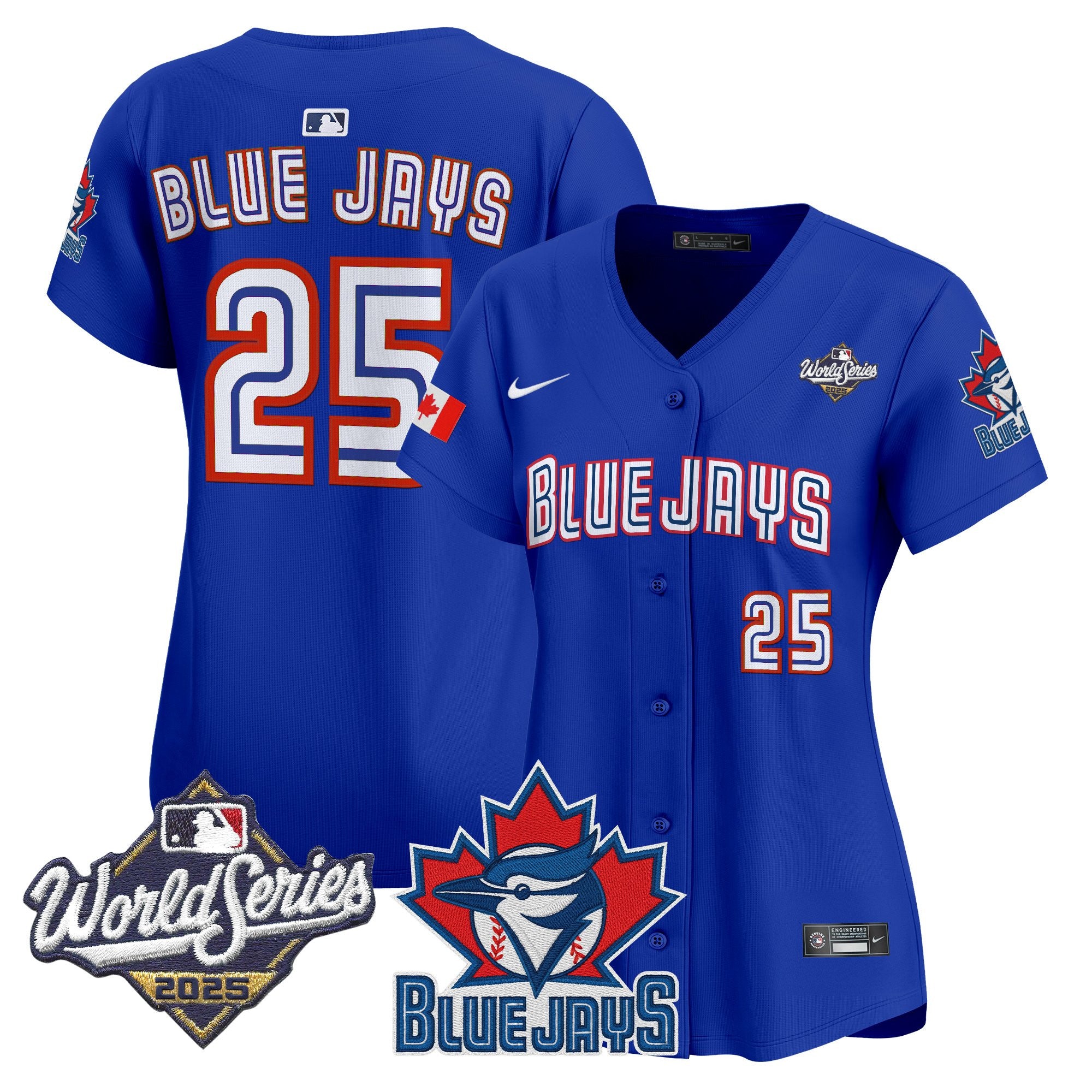 Women's Toronto Blue Jays 2025 World Series Vapor Premier Limited Jersey V3 - All Stitched