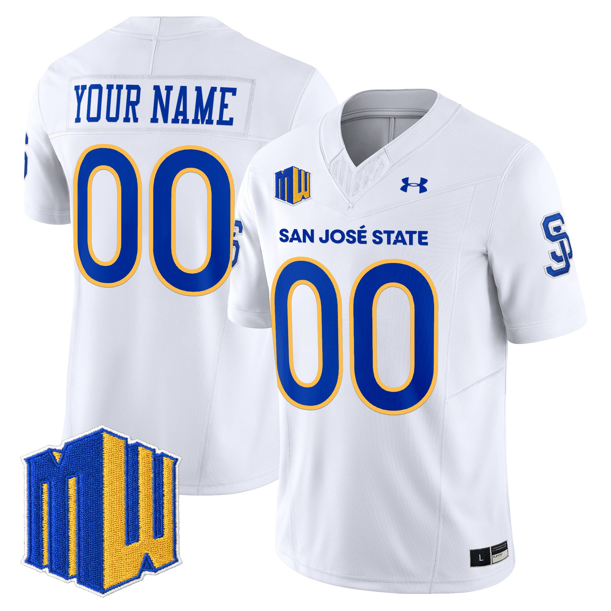 San José State Spartans 2025 Vapor Limited Custom Jersey - All Stitched
