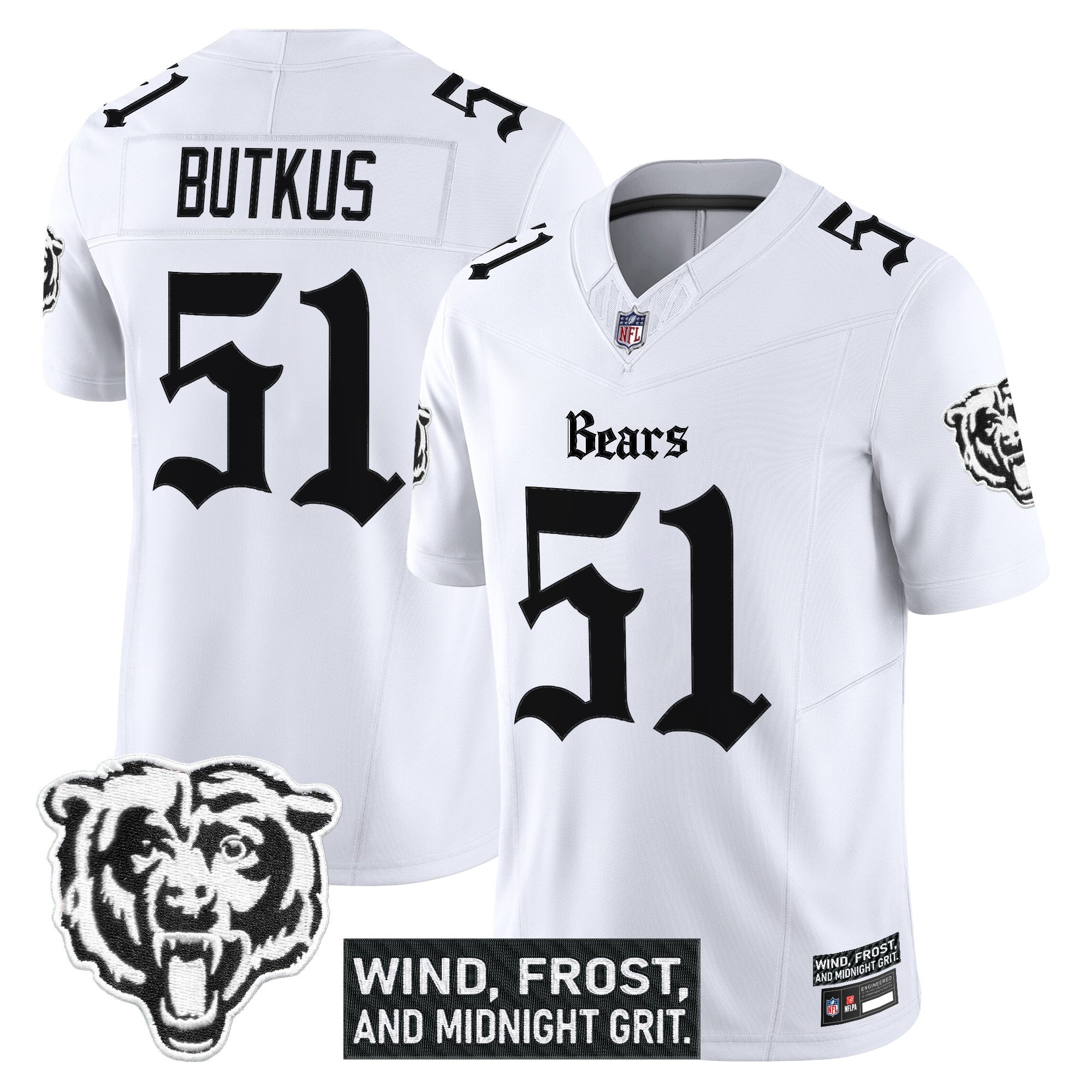 Men's Chicago Bears 'Gothic Midway Legacy' Vapor Limited Jersey - All Stitched