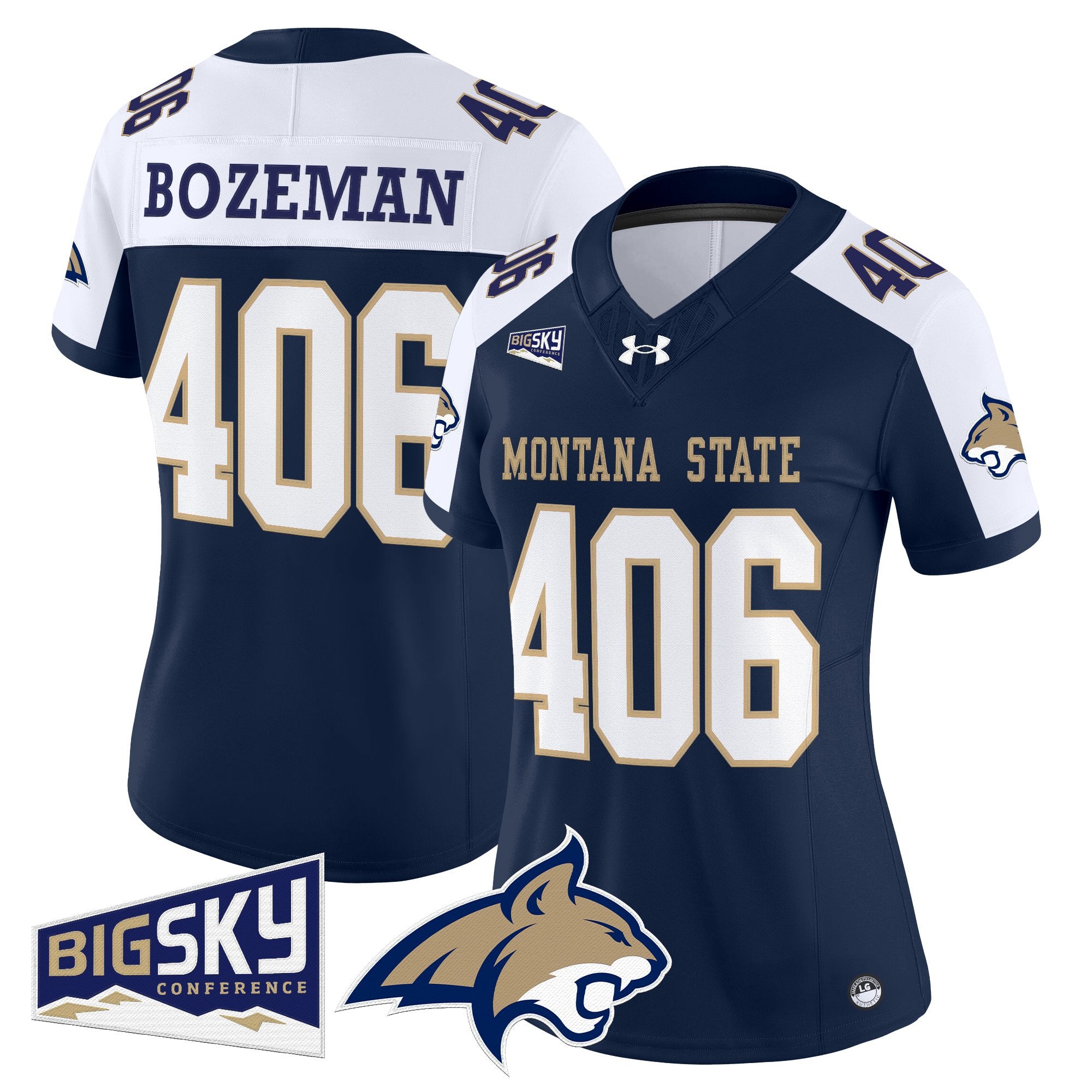 Women's Montana State Bobcats 2025 Vapor Limited Jersey - All Stitched