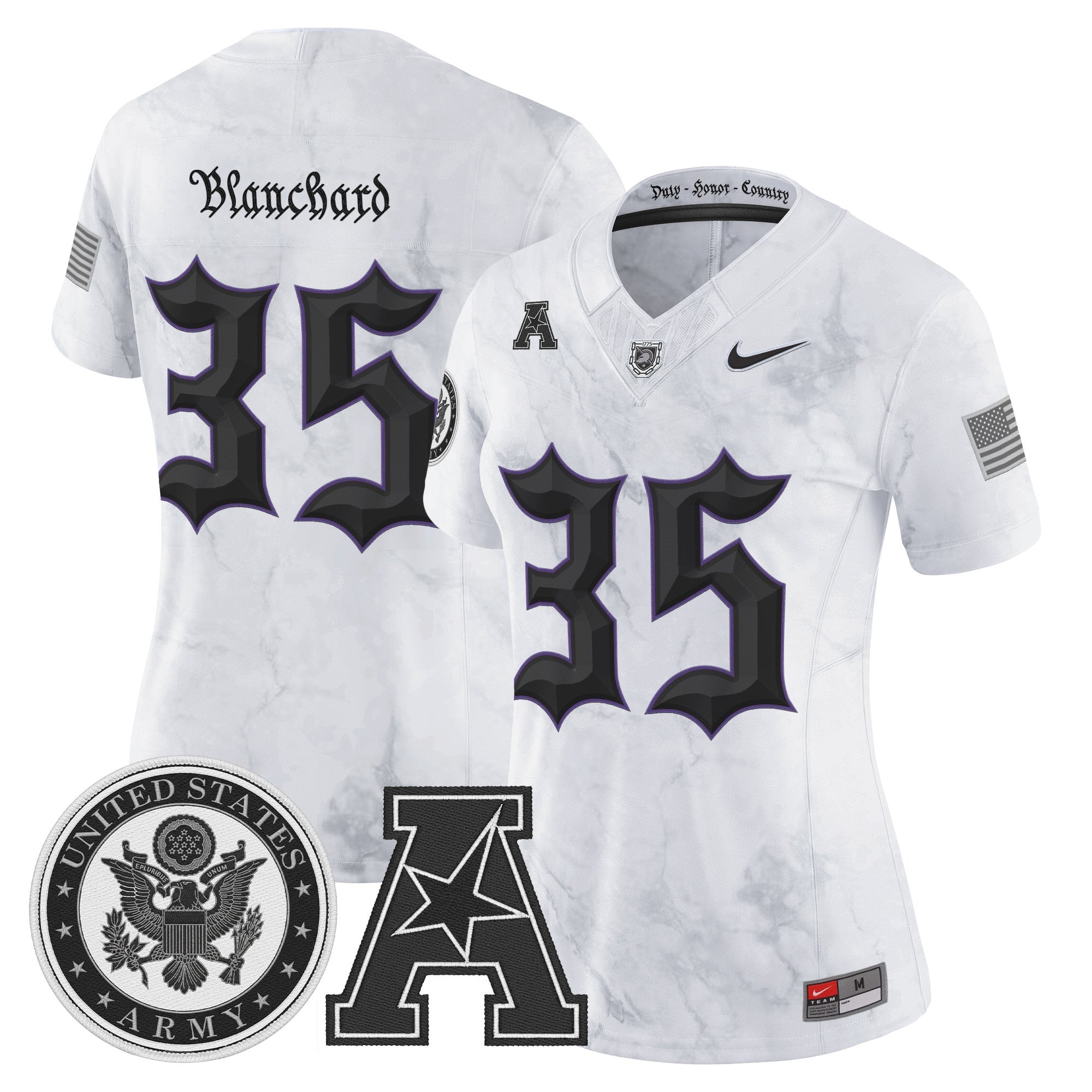 Women's Army Black Knights Honoring 250 Years Of Service And Sacrifice Vapor Limited Jersey - All Stitched