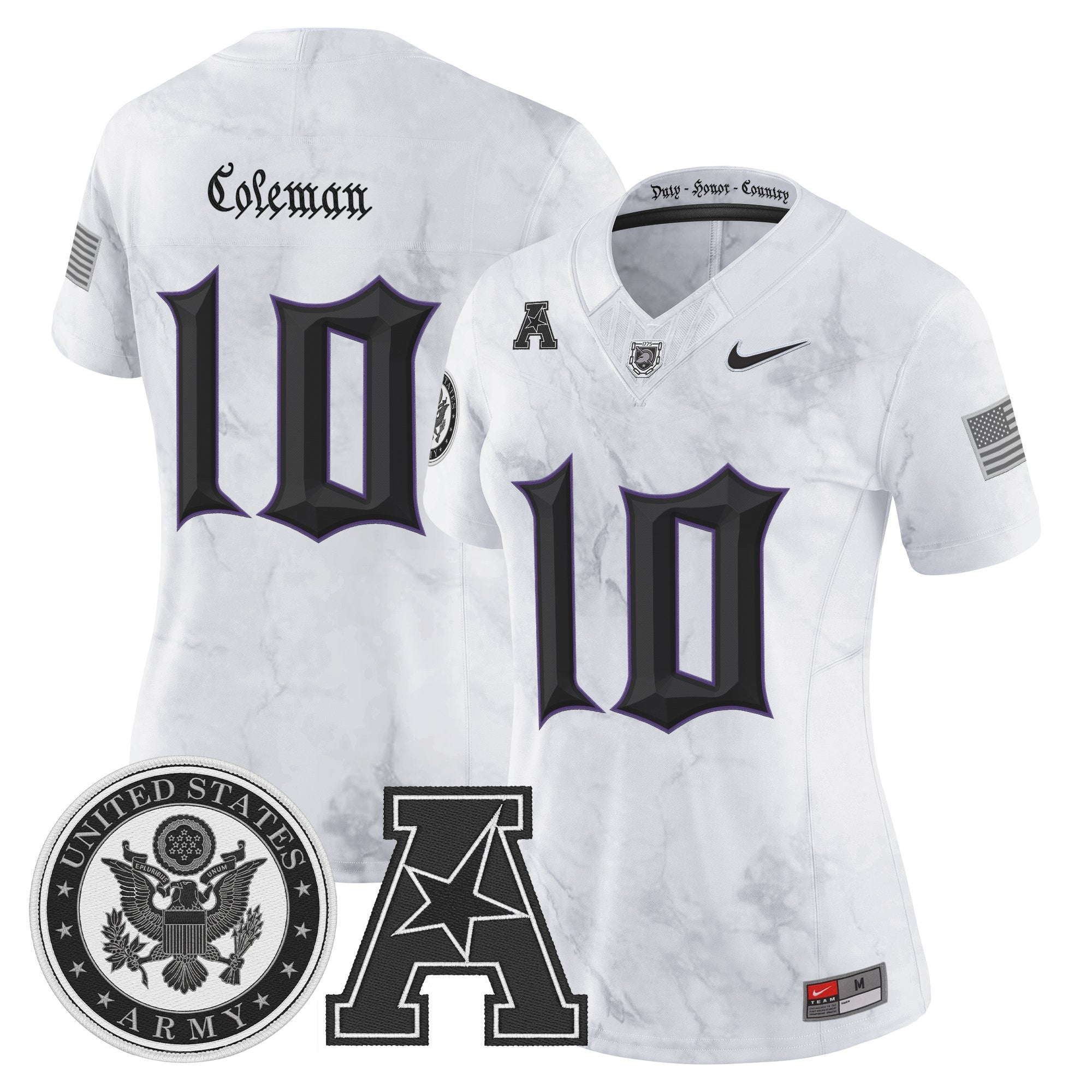 Women's Army Black Knights Honoring 250 Years Of Service And Sacrifice Vapor Limited Jersey - All Stitched