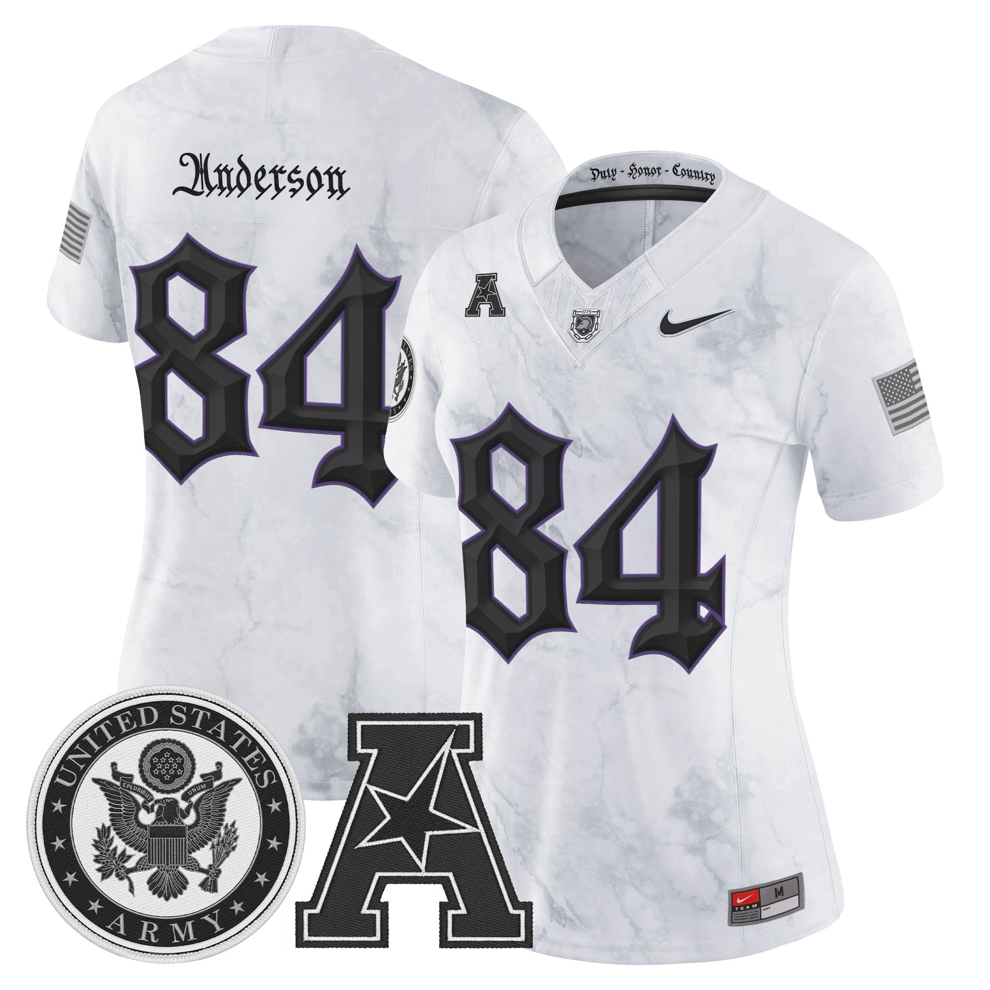 Women's Army Black Knights Honoring 250 Years Of Service And Sacrifice Vapor Limited Jersey - All Stitched