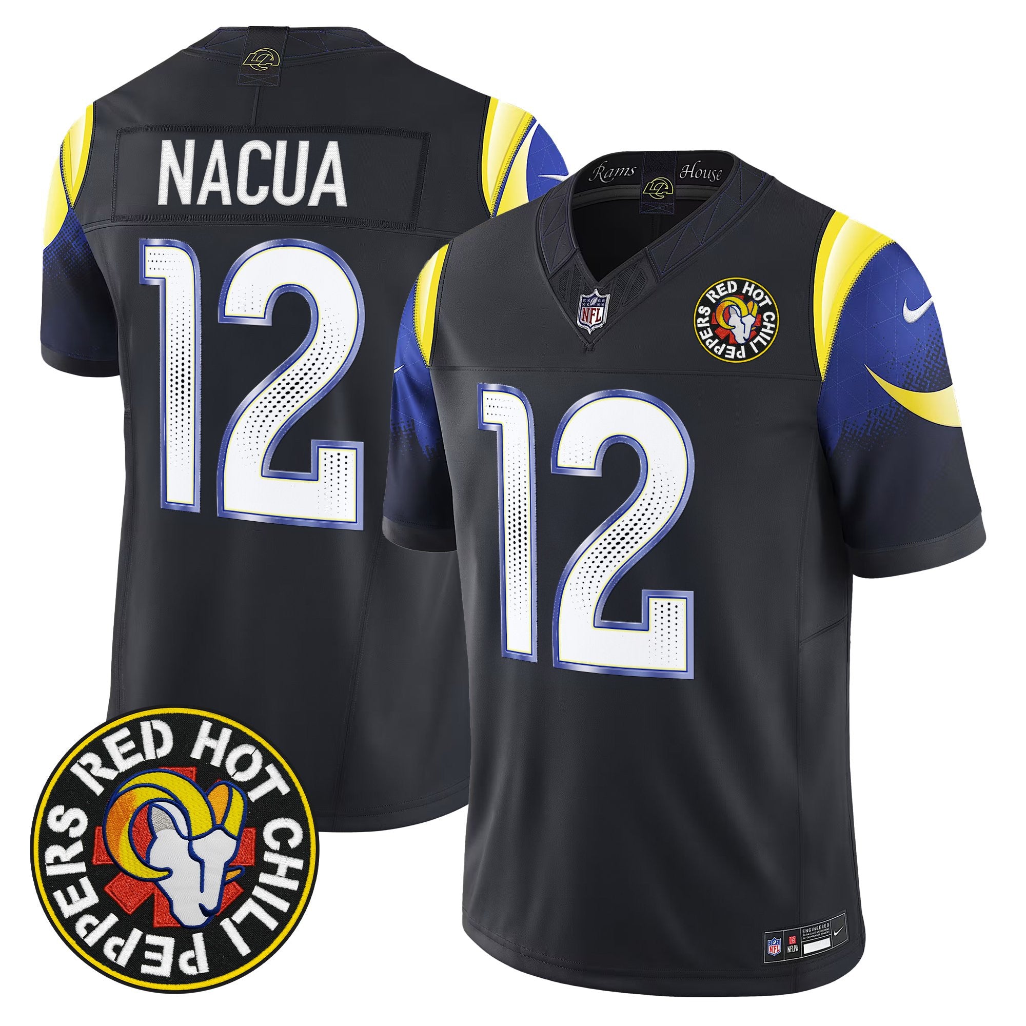 Red Hot Chili Peppers x Los Angeles Rams Vapor Limited Jersey - All Stitched