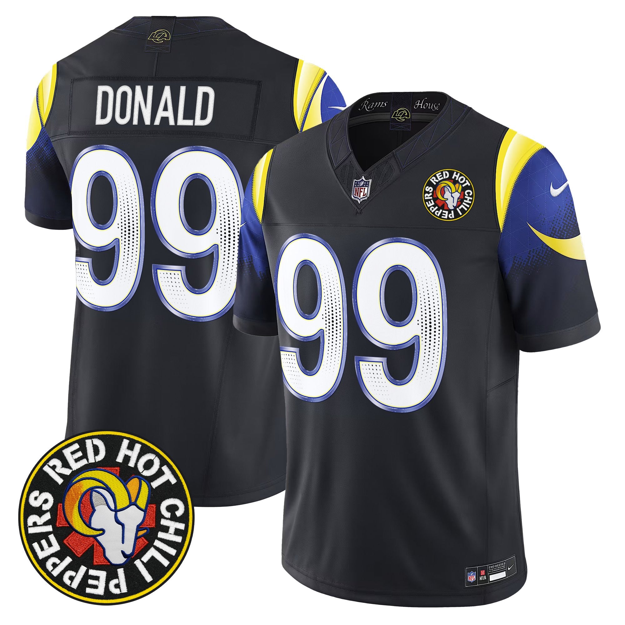 Red Hot Chili Peppers x Los Angeles Rams Vapor Limited Jersey - All Stitched