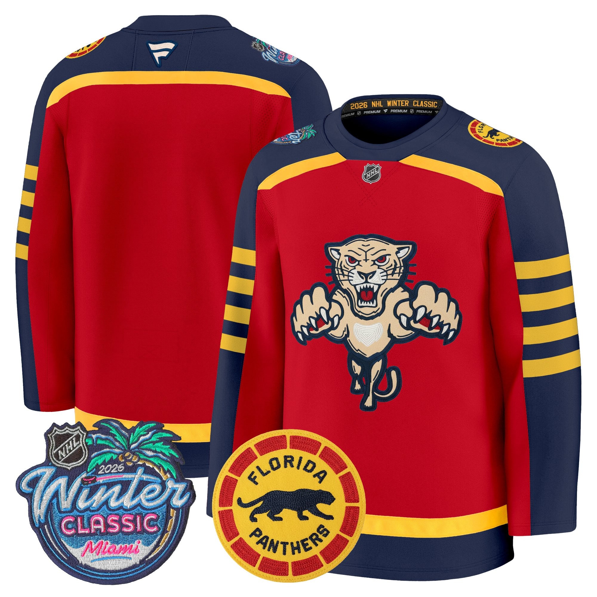 Florida Panthers 2026 Winter Classic Premium Jersey - All Stitched