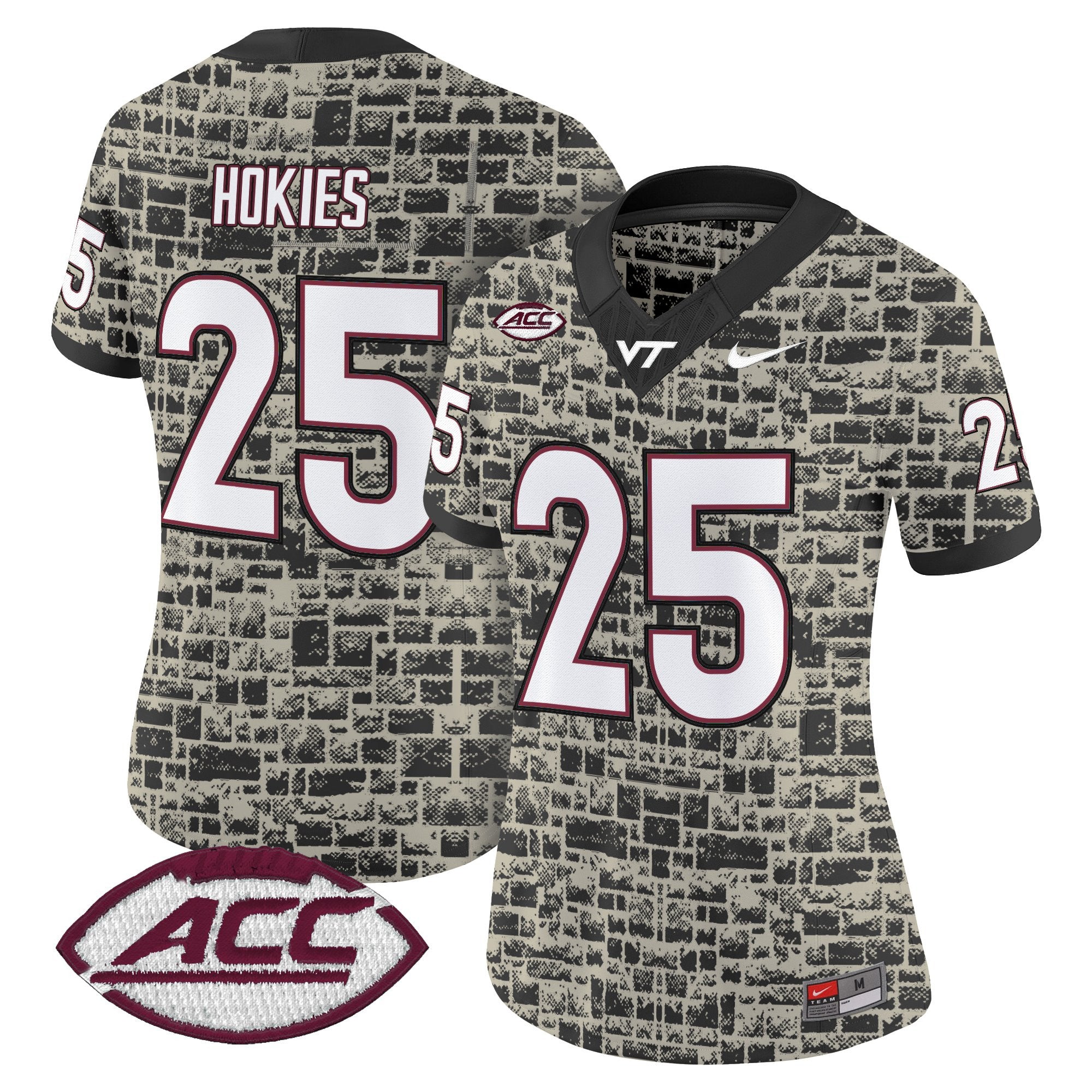 Virginia Tech Hokies 2025 Stone Vapor Limited Jersey - Stitched