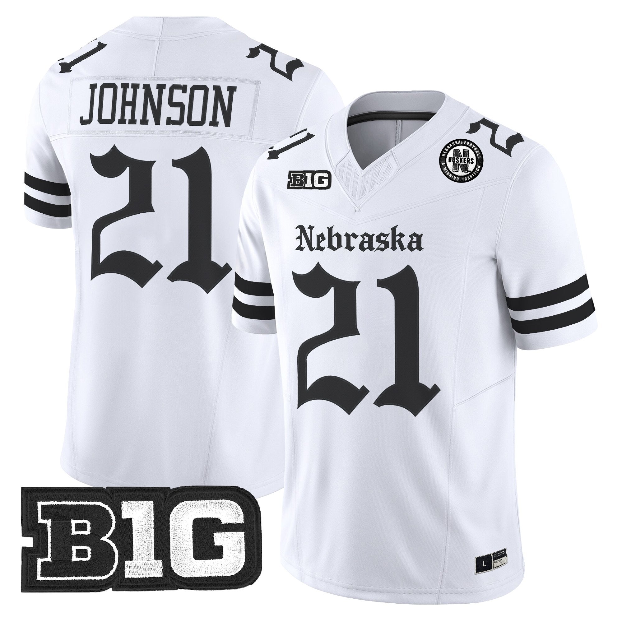 Men's Nebraska Cornhuskers 'Gothic Edition' Vapor Limited Jersey - All Stitched