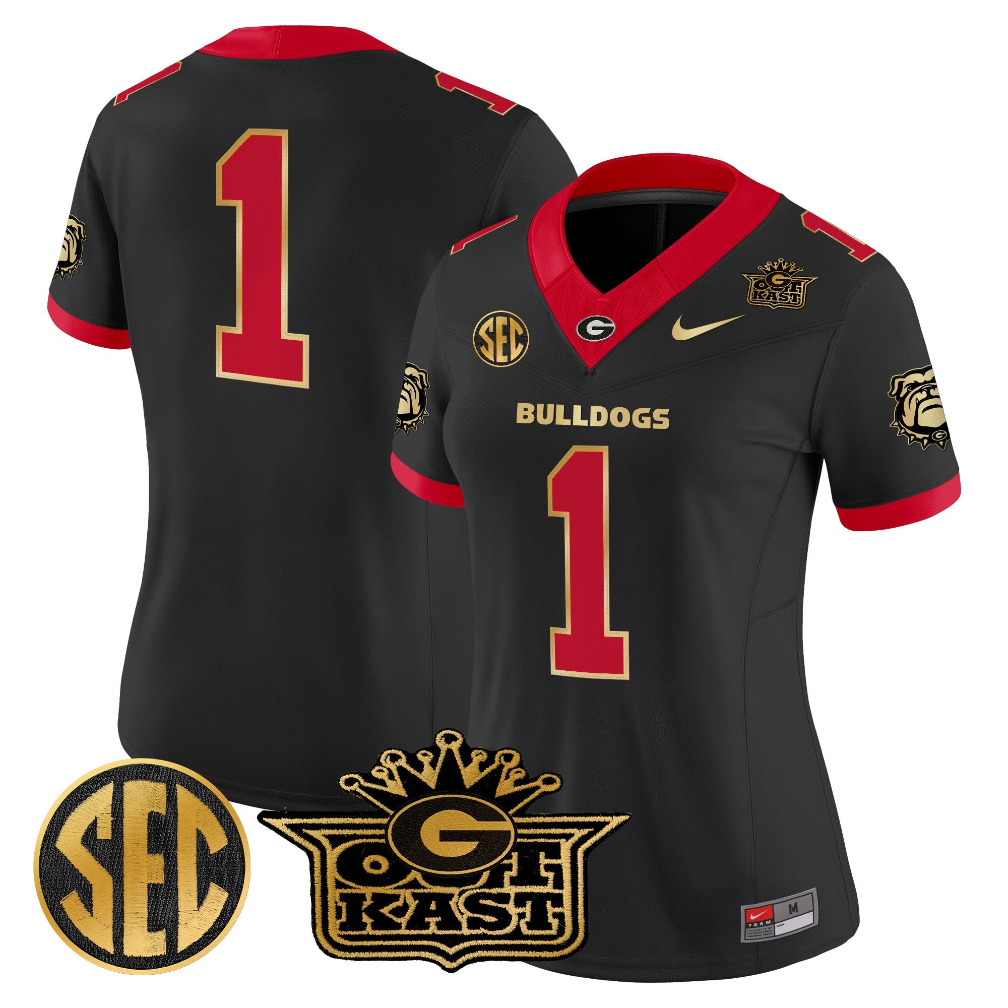 Women's Outkast x Georgia Bulldogs Vapor Limited Jersey - All stitched