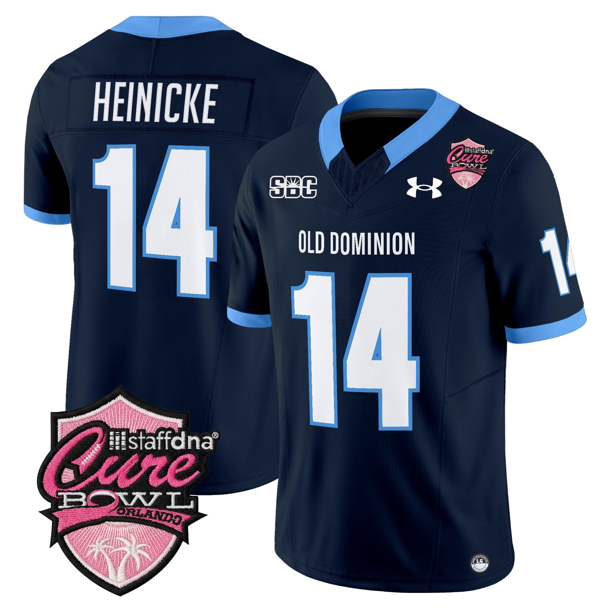 Men's Old Dominion Monarchs 2025 Cure Bowl Vapor Limited Jersey - All Stitched