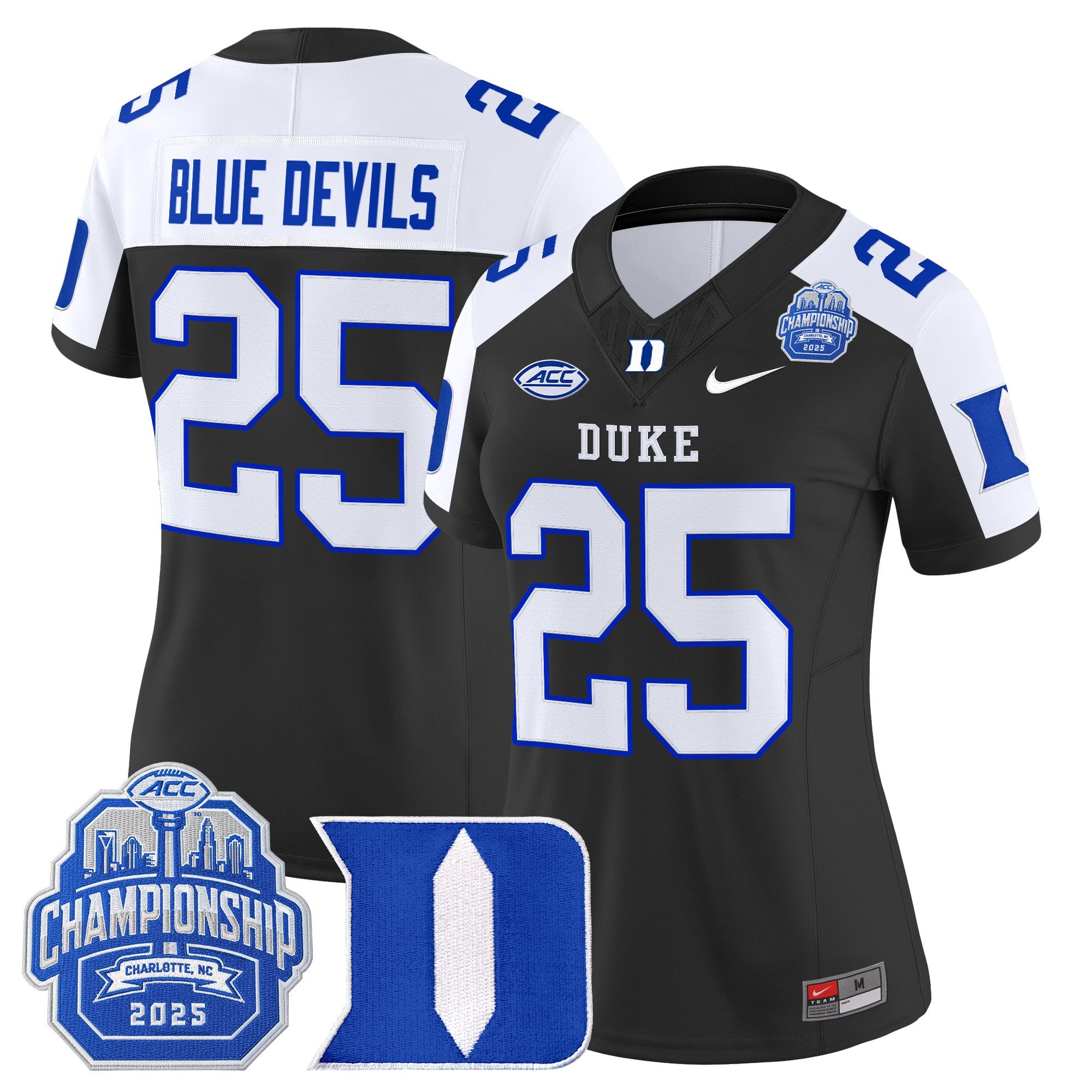 Women's Duke Blue Devils 2025 ACC Championship Vapor Limited Jersey - All Stitched