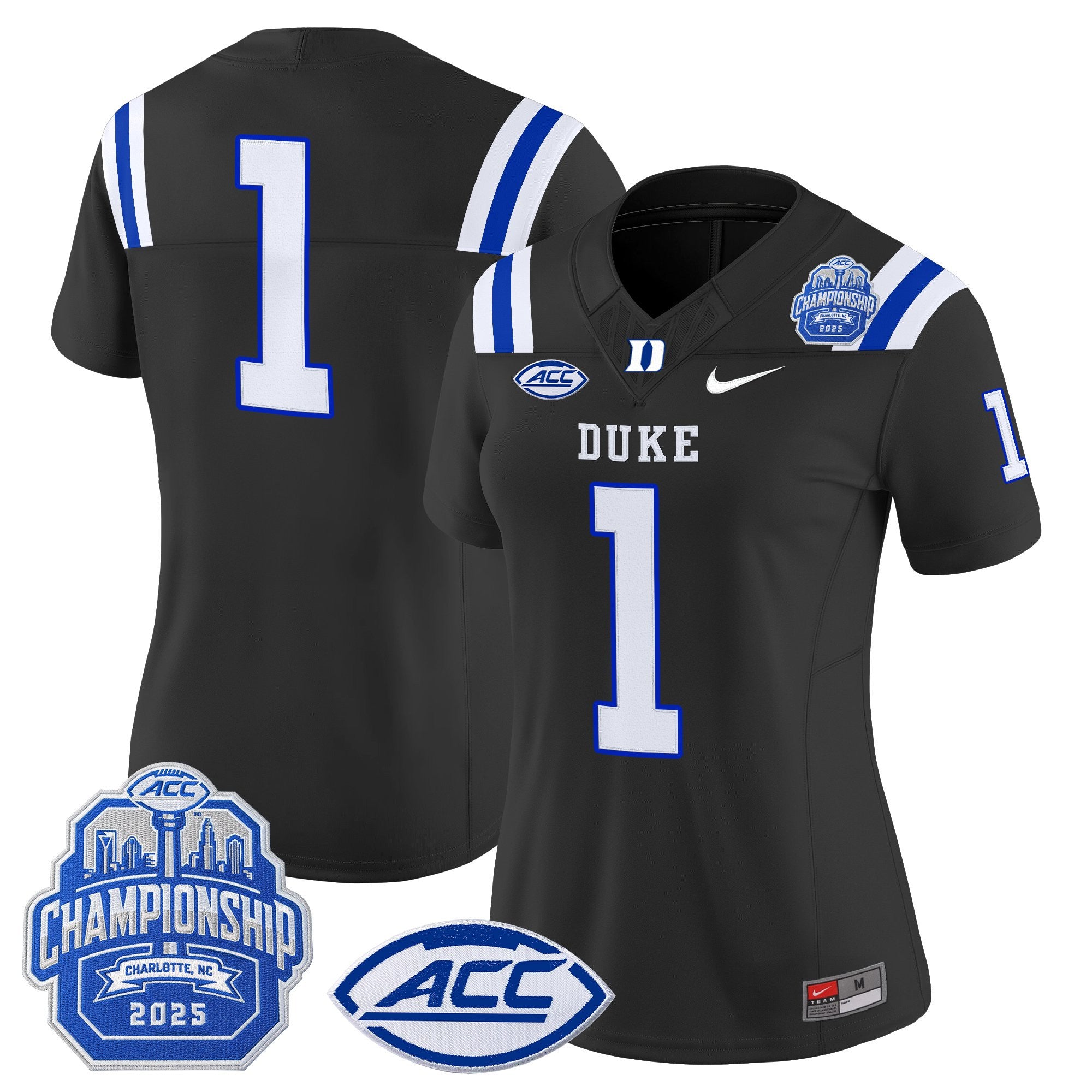 Women's Duke Blue Devils 2025 ACC Championship Vapor Limited Jersey - All Stitched