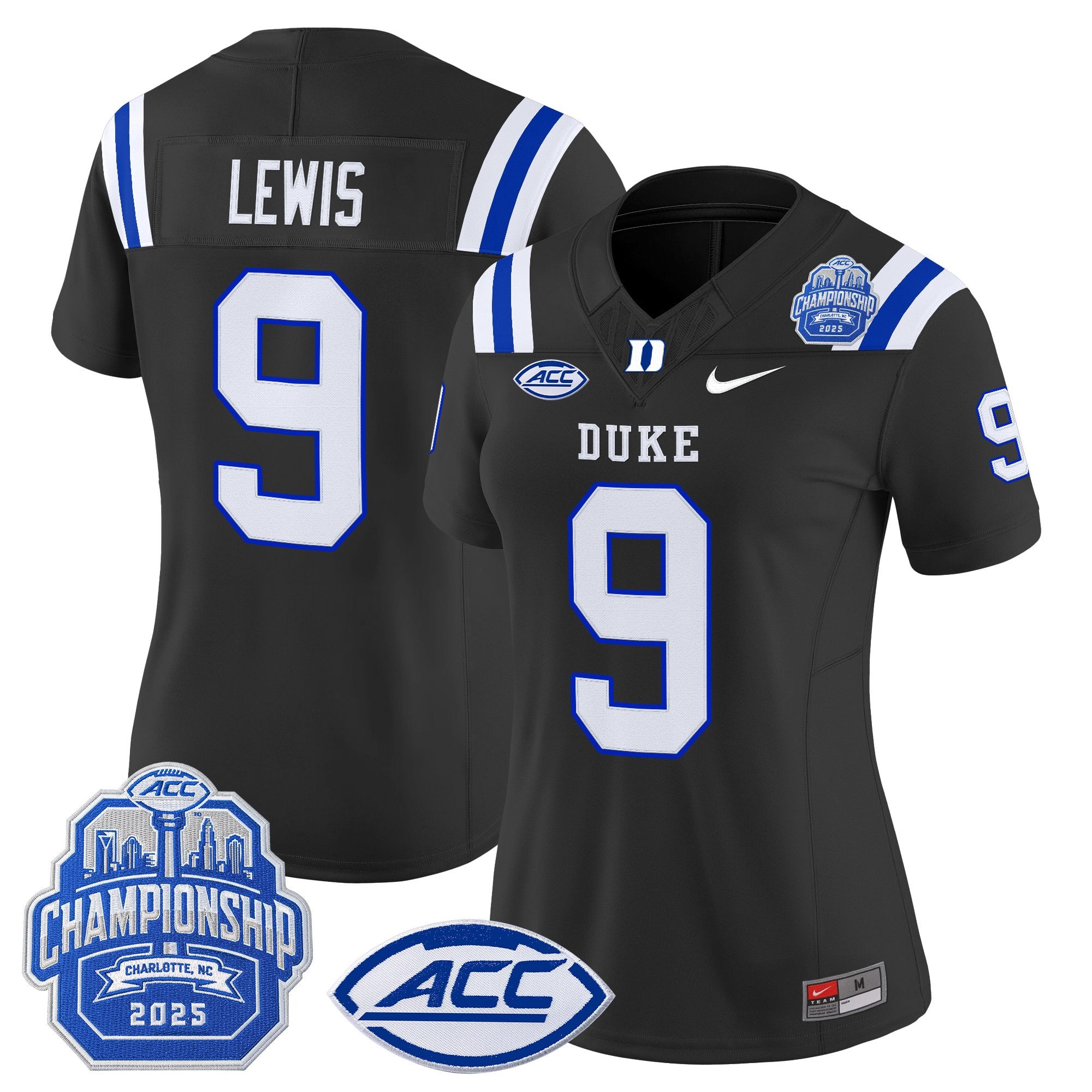 Women's Duke Blue Devils 2025 ACC Championship Vapor Limited Jersey - All Stitched
