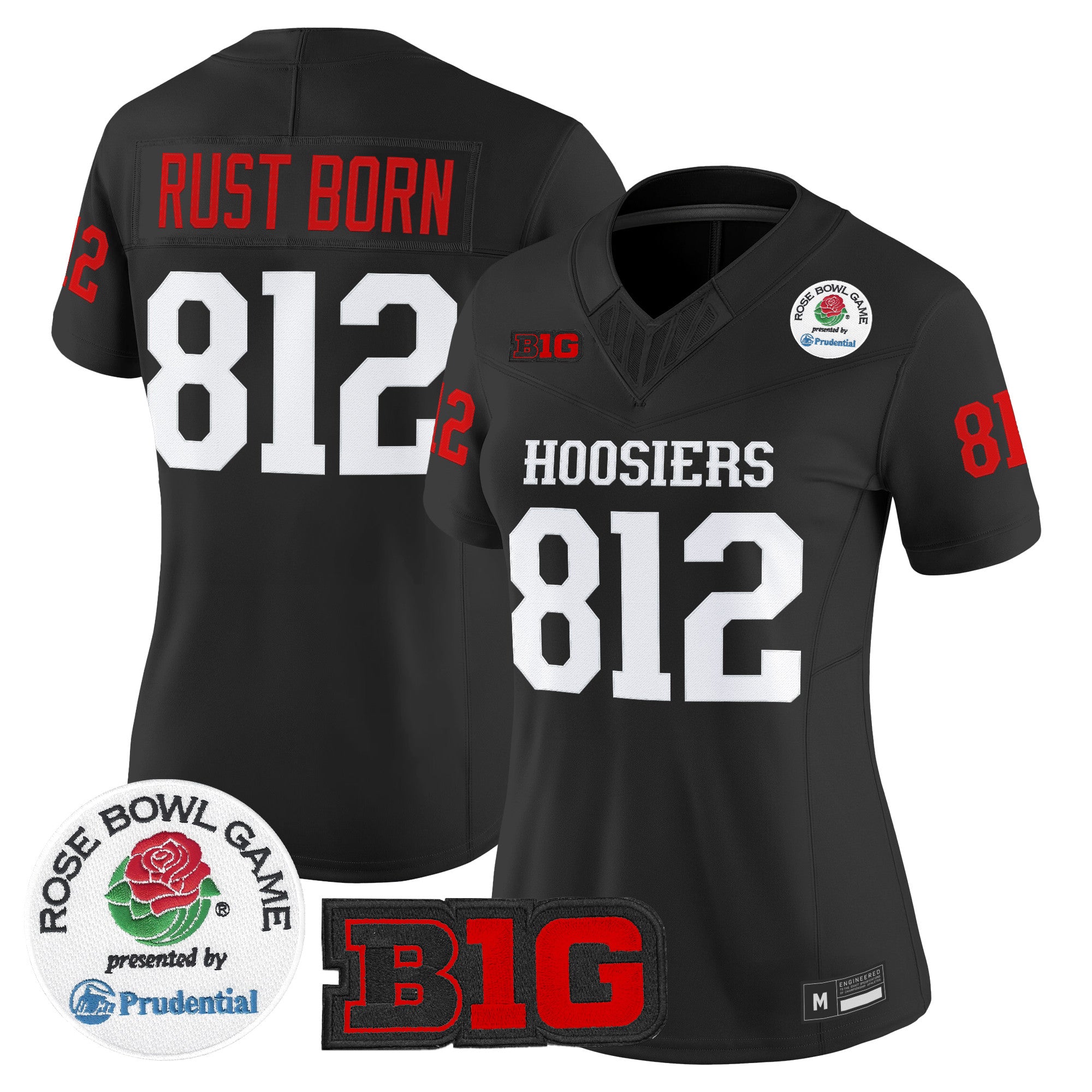 Women's Indiana Hoosiers 2026 Rose Bowl Vapor Limited Jersey - All Stitched