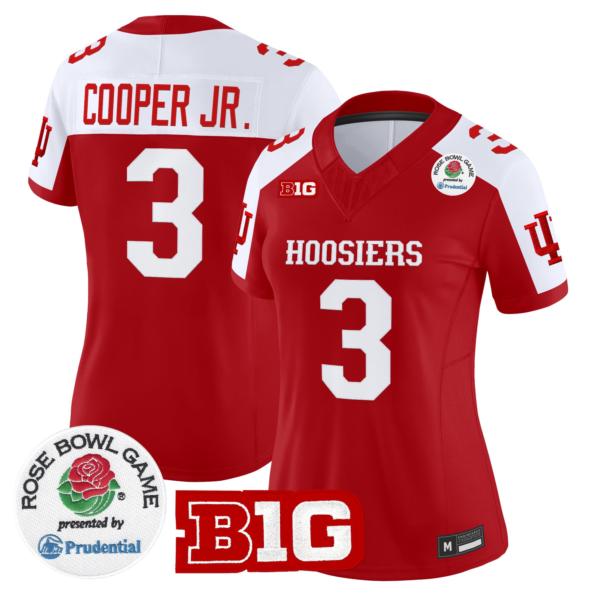 Women's Indiana Hoosiers 2026 Rose Bowl Vapor Limited Jersey - All Stitched