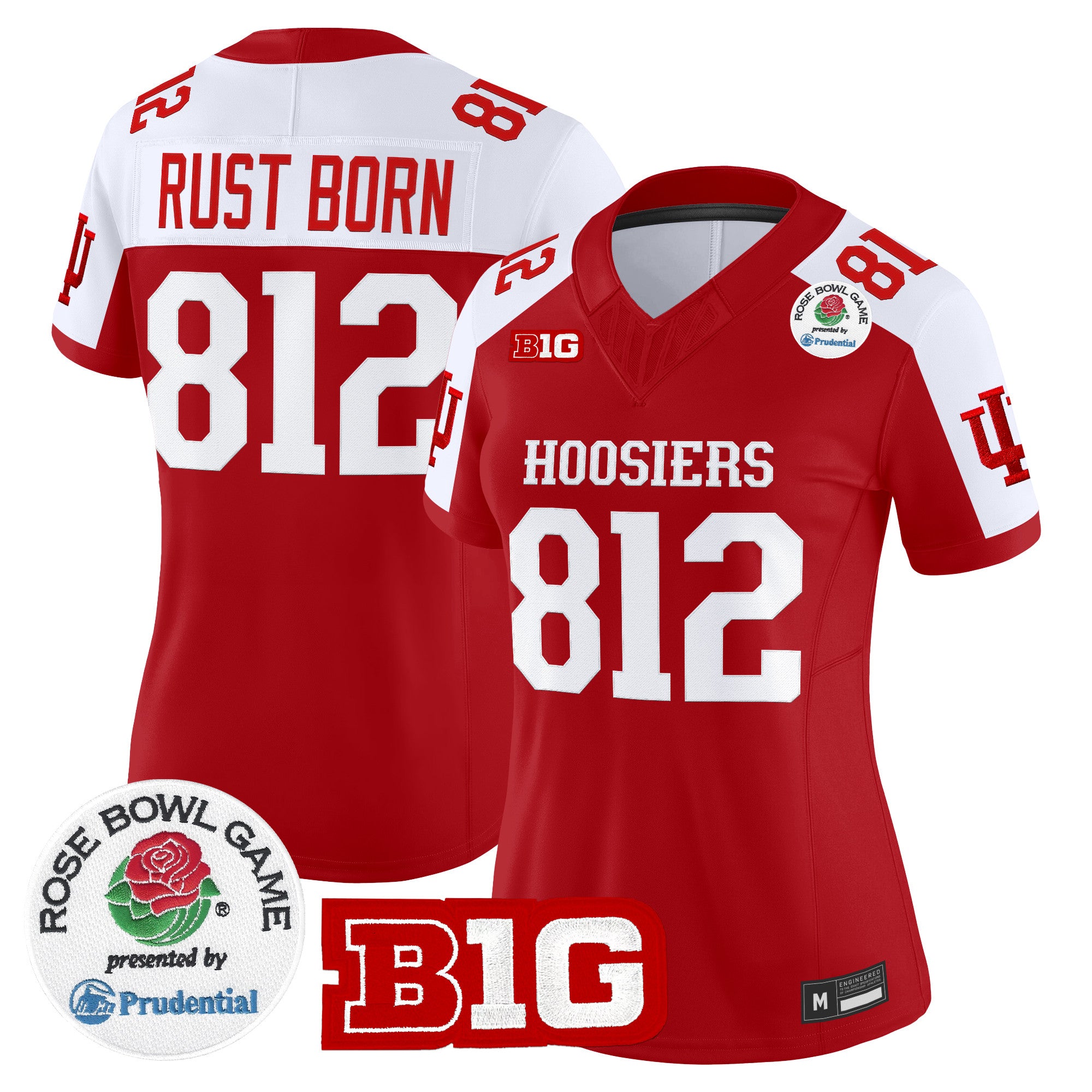 Women's Indiana Hoosiers 2026 Rose Bowl Vapor Limited Jersey - All Stitched