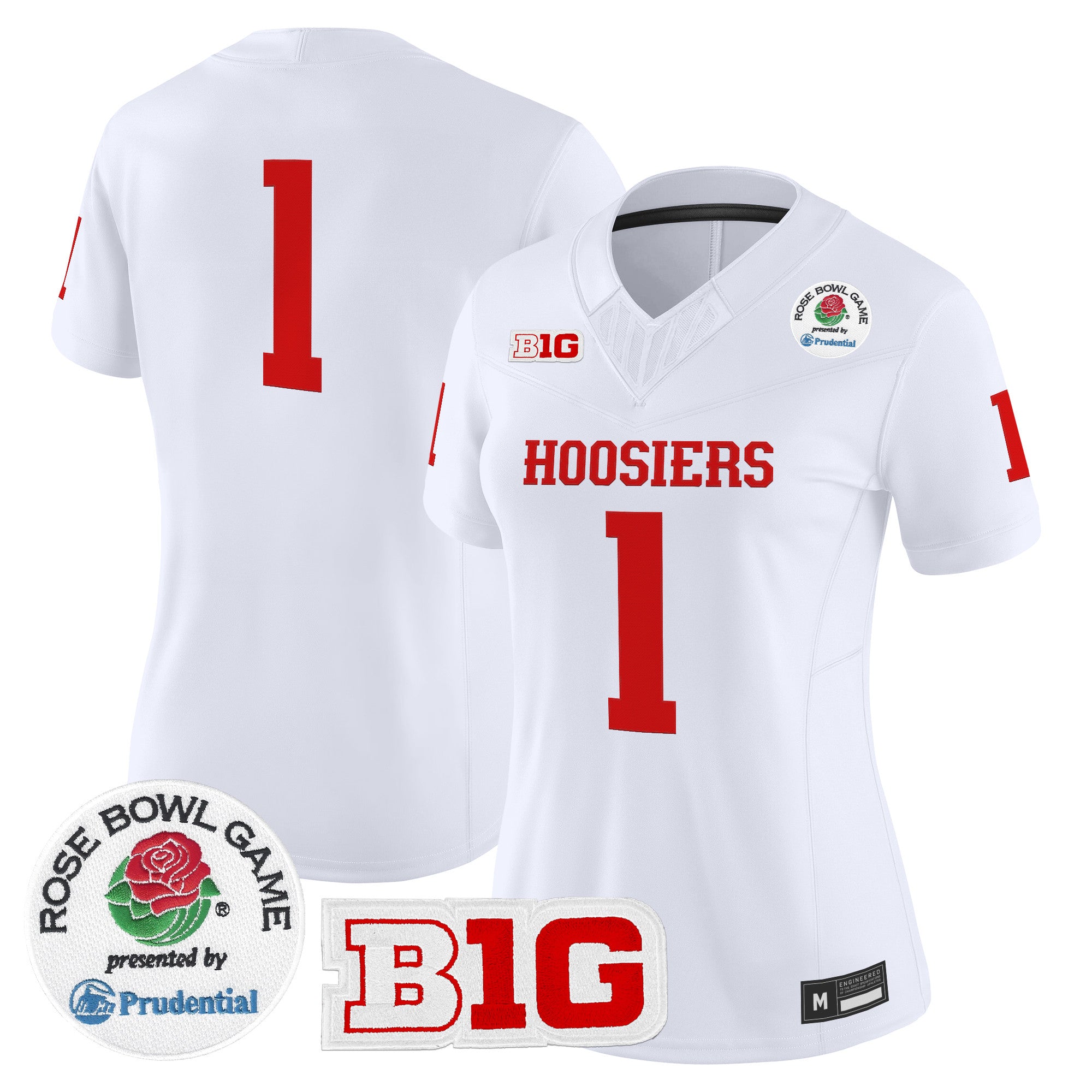 Women's Indiana Hoosiers 2026 Rose Bowl Vapor Limited Jersey - All Stitched