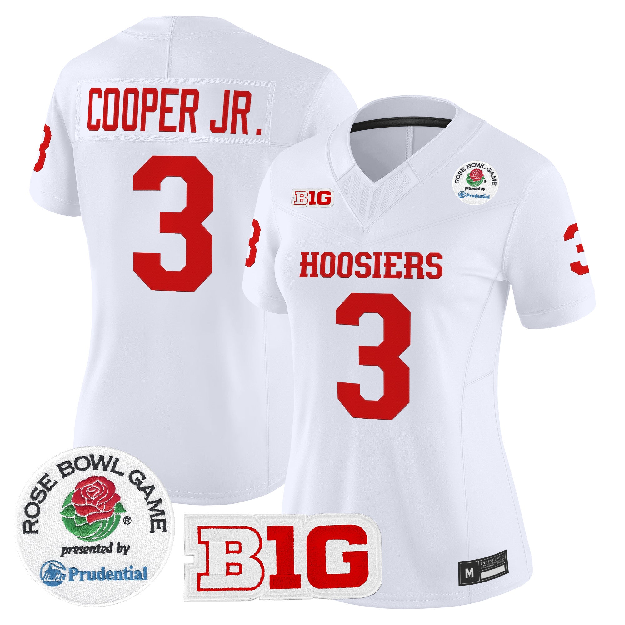 Women's Indiana Hoosiers 2026 Rose Bowl Vapor Limited Jersey - All Stitched