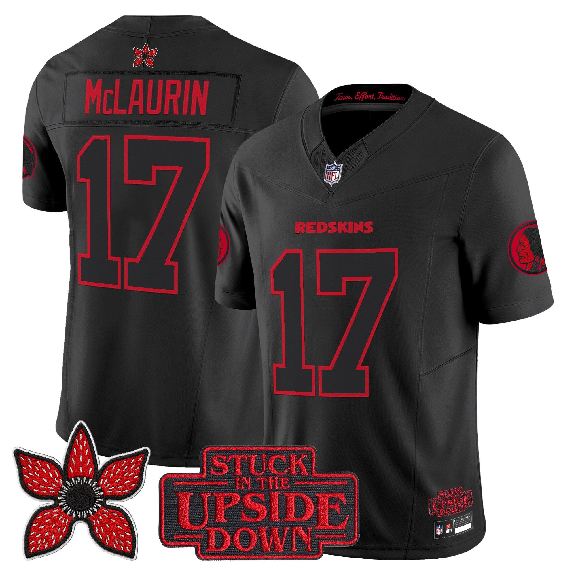 Washington Redskins 'Stranger Things Edition' Vapor Limited Jersey - All Stitched